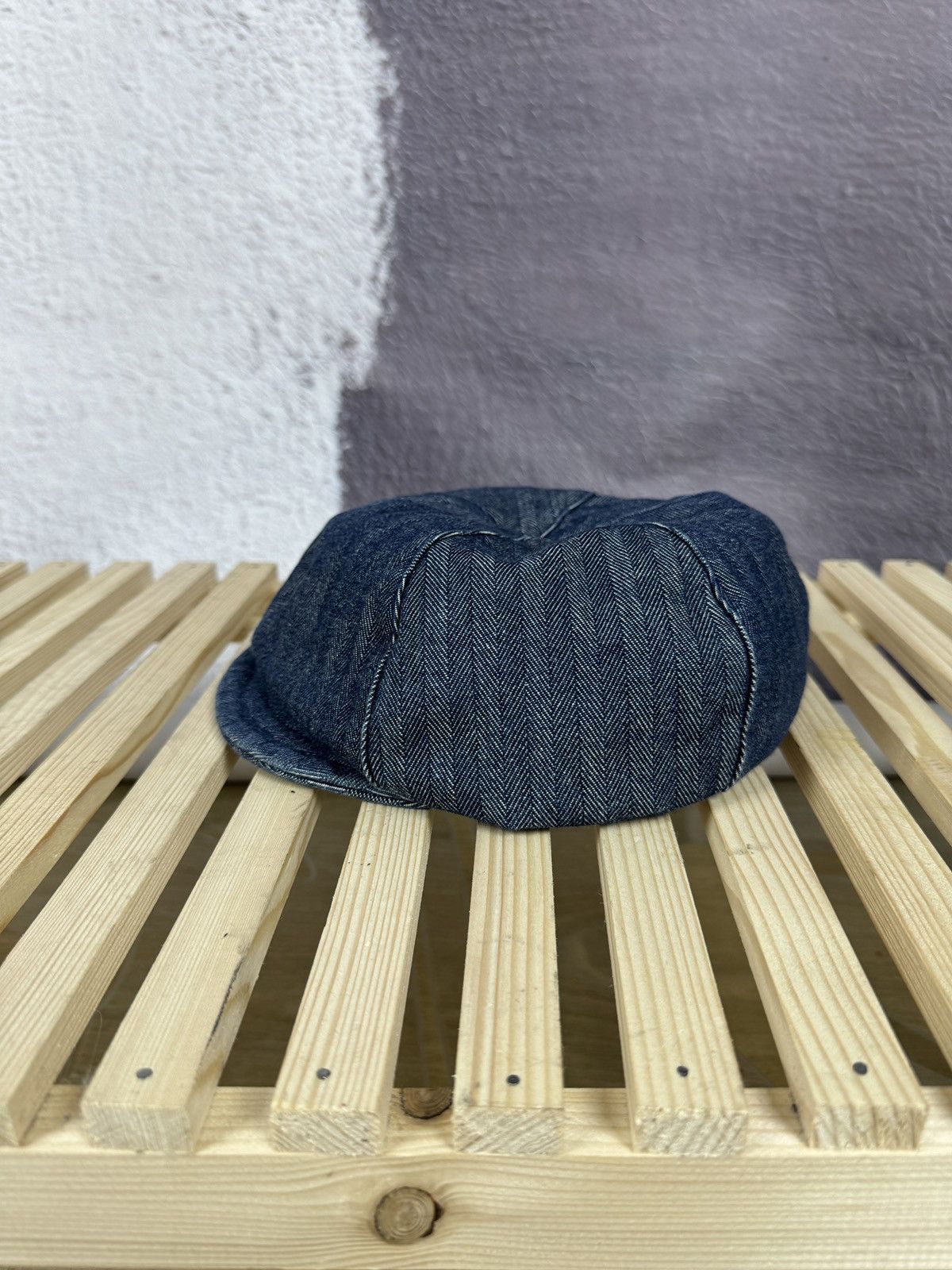 Japanese Brand Milsa Second Femmes Chamantes newsboy baker’s hat denim Size ONE SIZE - 5 Thumbnail