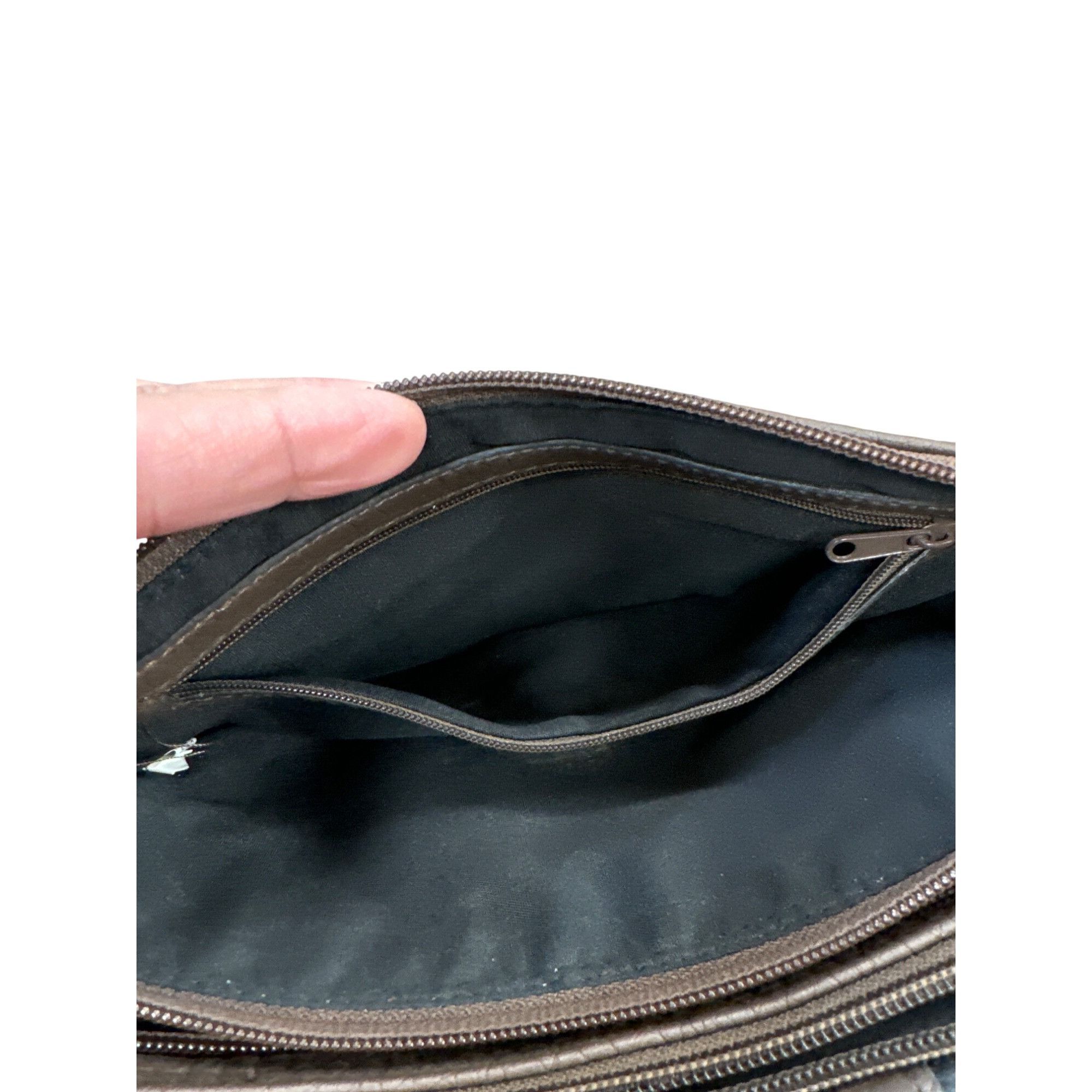 Designer Rosetti Womens Brown Leather Crossbody Bag purse With Adjus Size ONE SIZE - 7 Thumbnail