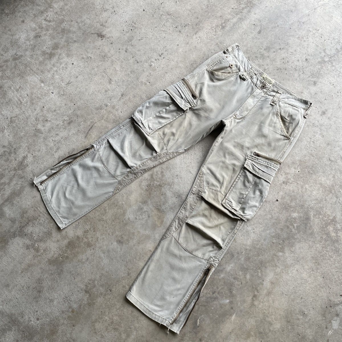 Avirex Vintage AVIREX 9 Pocket Faded Double Knee Cargo Pants W32 Size US 32 / EU 48 - 2 Thumbnail