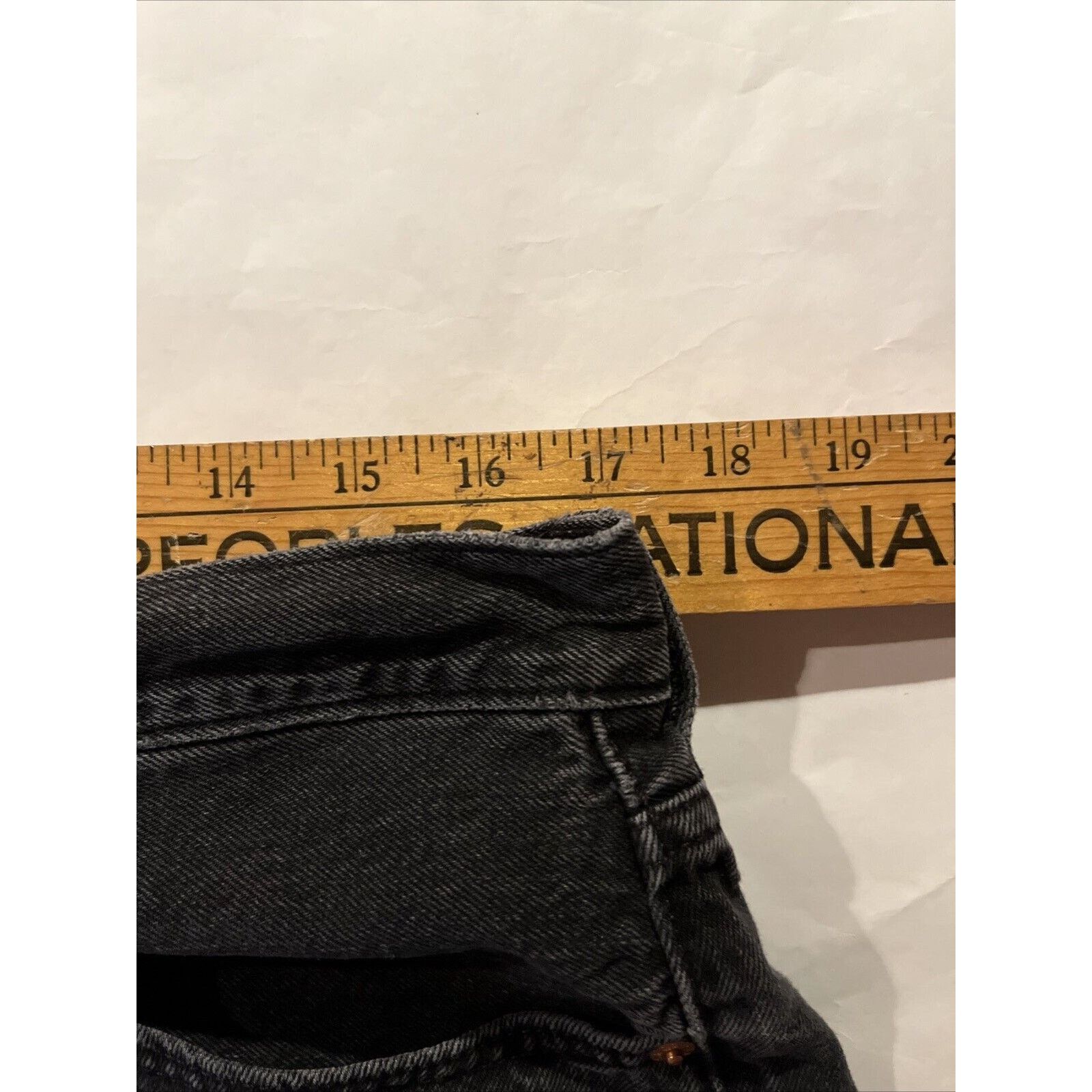 Levi's Levi’s 501 Shorts Women's 33 Black Denim Jean Button Fly Size 34" / US 12 / IT 48 - 7 Thumbnail