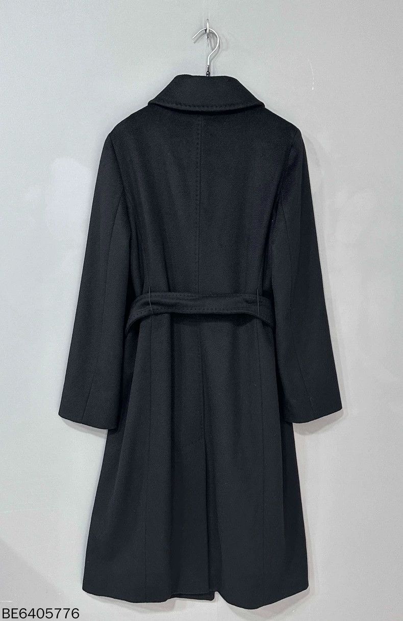 Max Mara Max Mara Black Long Wool Coat Size M / US 6-8 / IT 42-44 - 3 Thumbnail