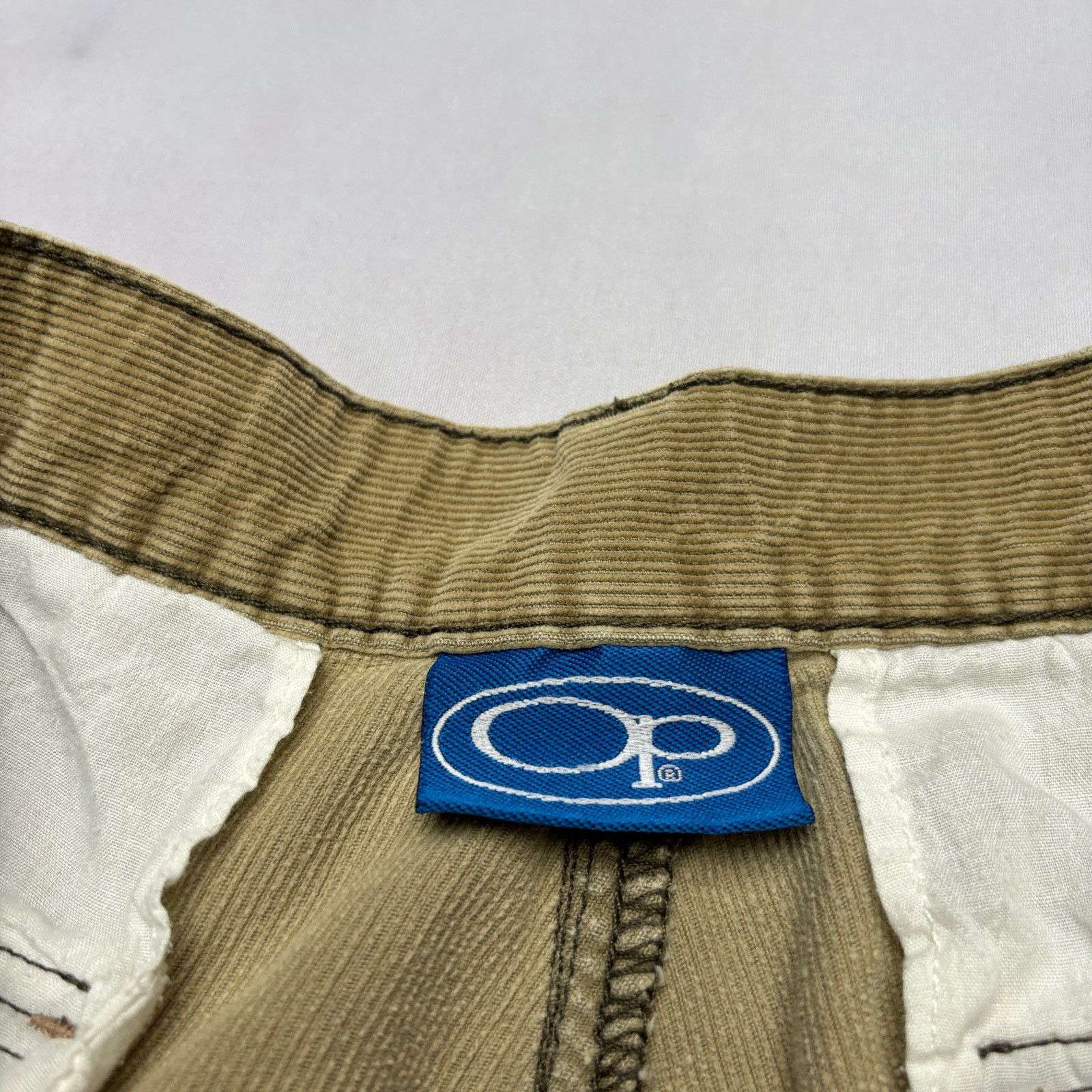 Ocean Pacific × Vintage Vintage Ocean Pacific Corduroy Baggy 9.5" Cargo Shorts 36 Size US 36 / EU 52 - 4 Thumbnail