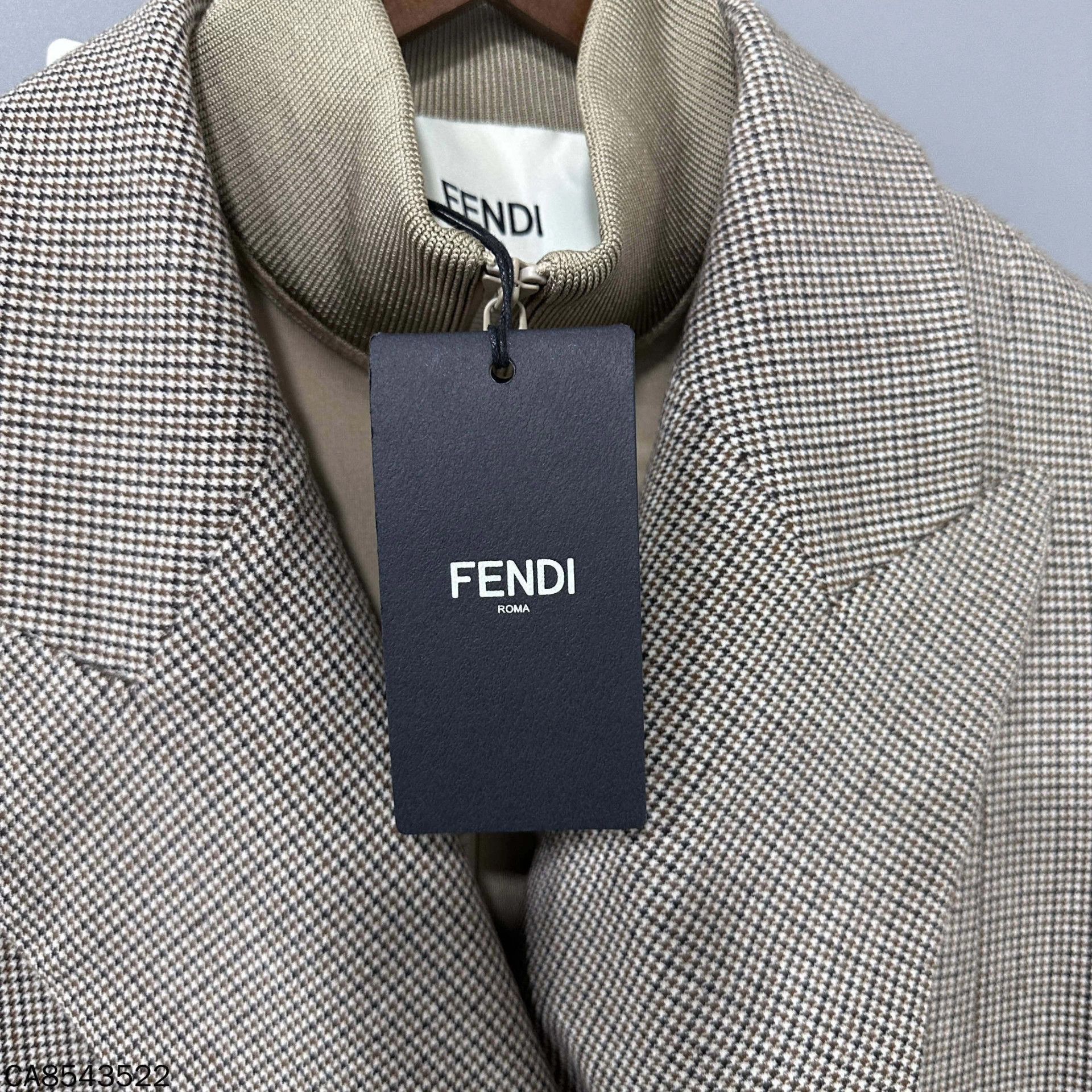 Fendi FENDI FW22 Plaid Removable Belt Layered Jacket 40 Size XL / US 12-14 / IT 48-50 - 5 Thumbnail