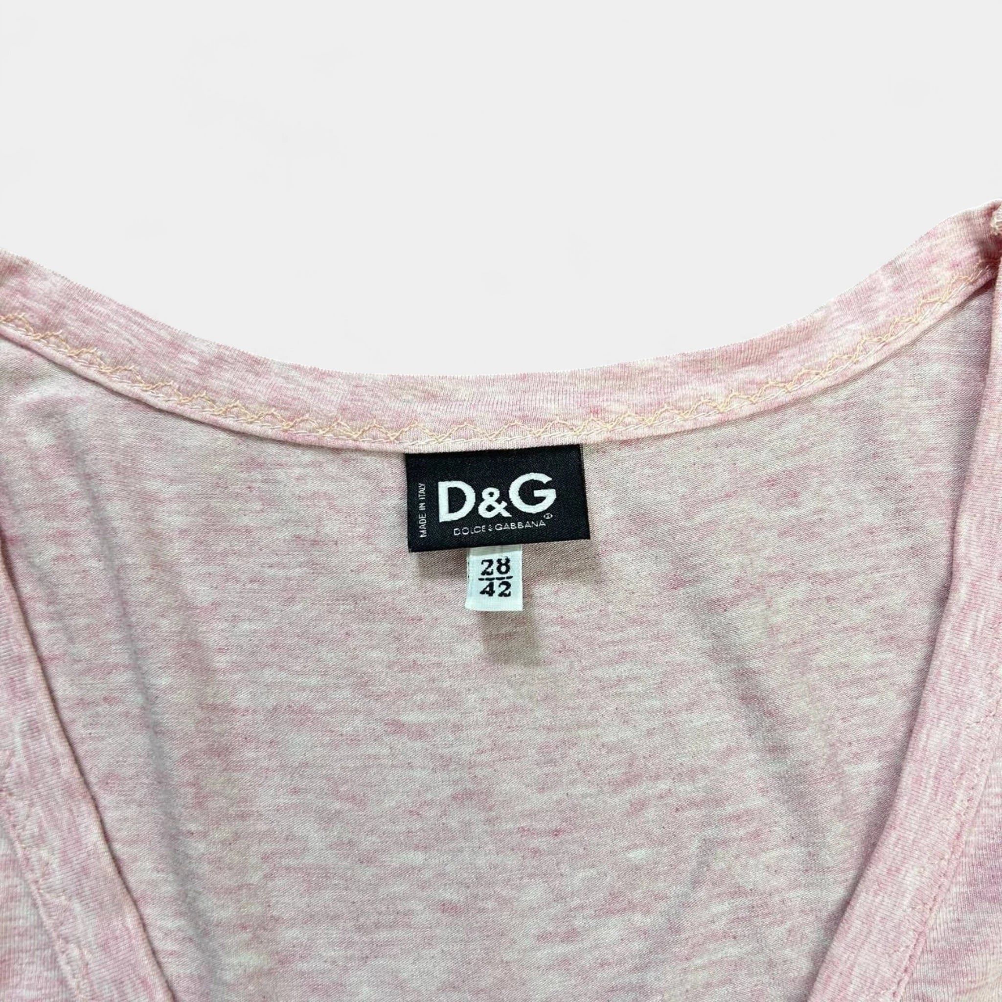 Dolce & Gabbana Dolce & Gabbana Graphic Pink Tank Top Size S / US 4 / IT 40 - 4 Thumbnail