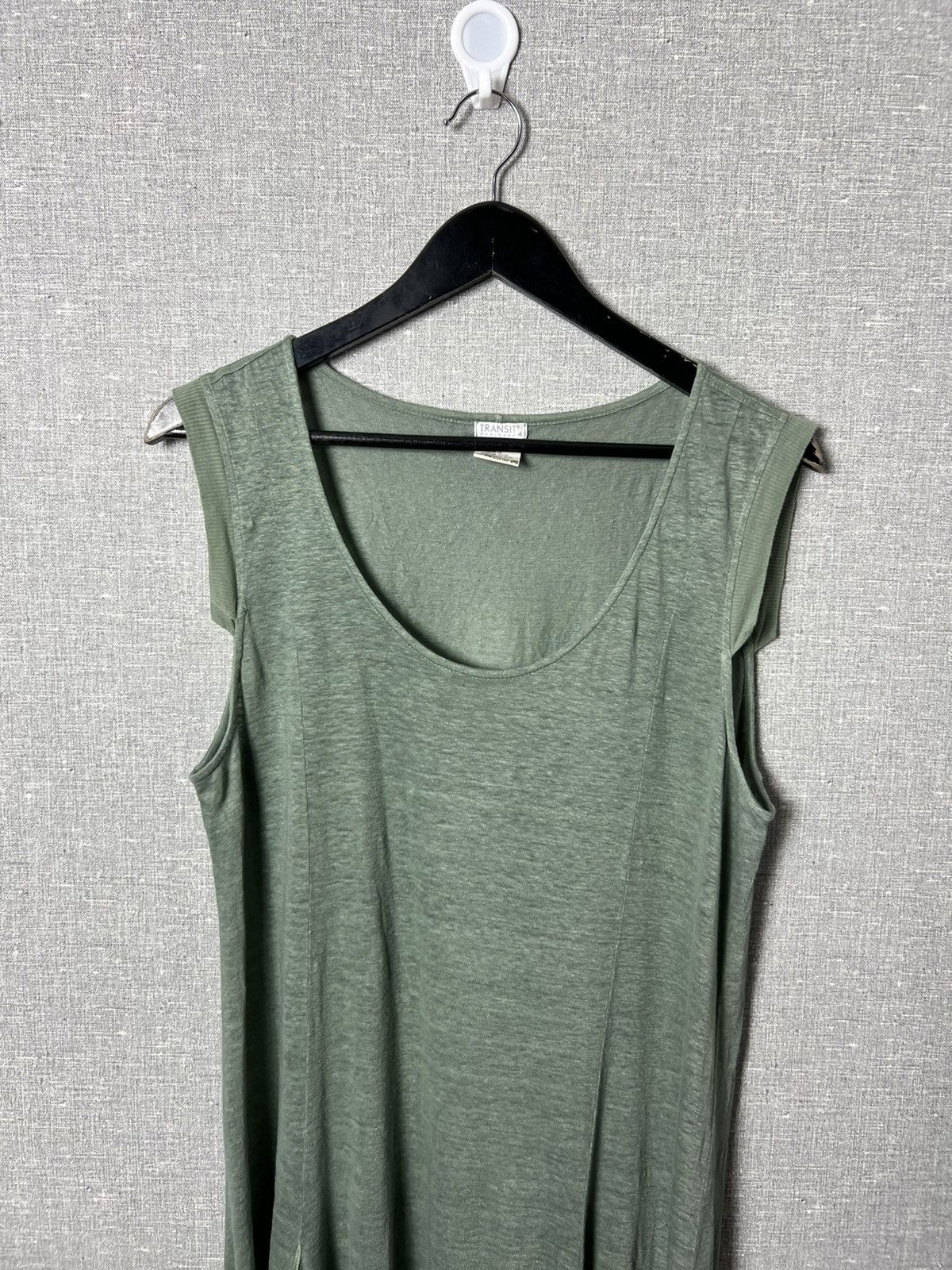 Transit TRANSIT PAR SUCH Linen Relaxed Sleeveless Blouson Midi Dress Size L / US 10 / IT 46 - 2 Thumbnail