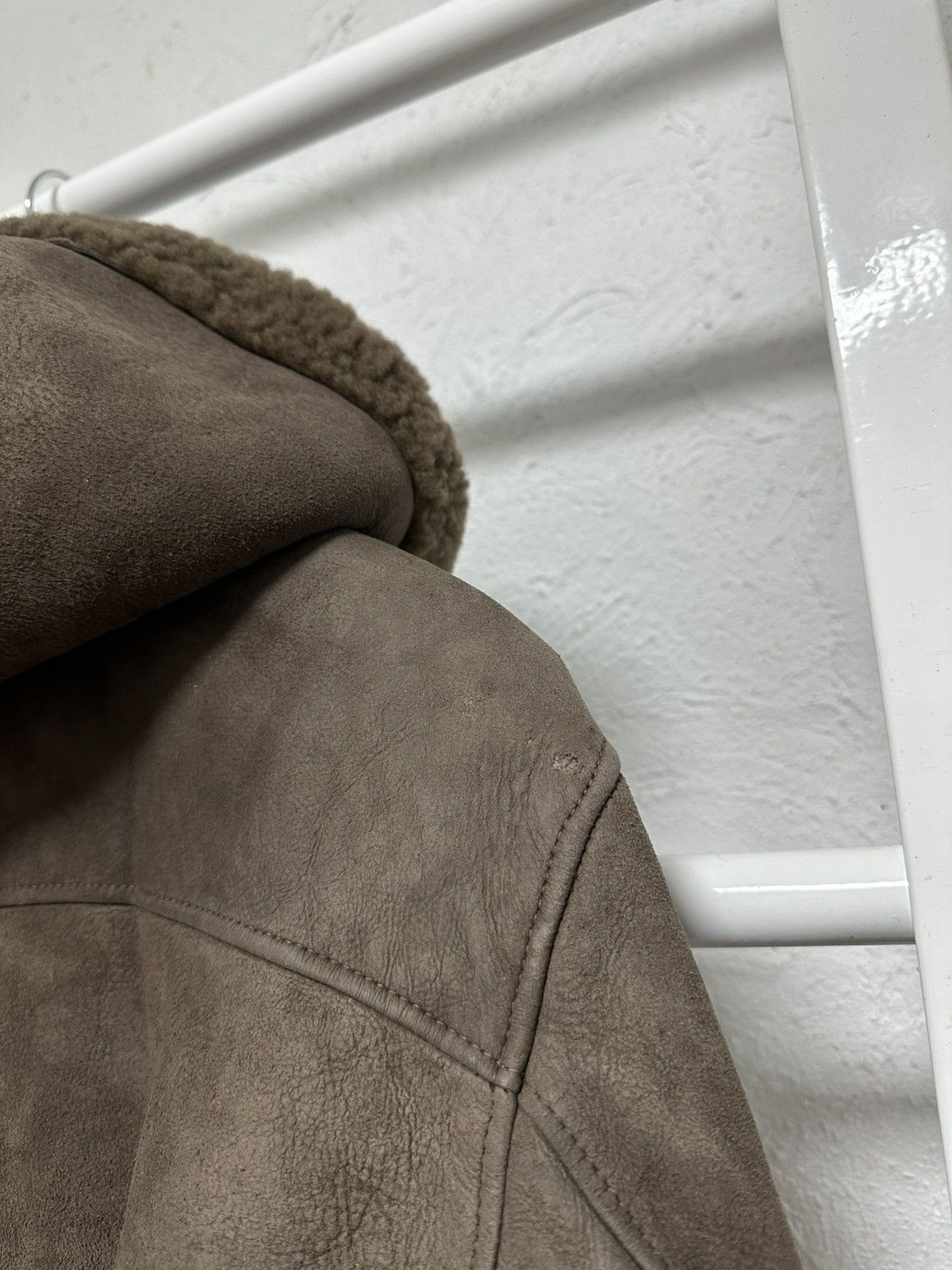 Vintage Vintage Women’s Shearling Bomber Jacket Size S Aviator Style Size S / US 4 / IT 40 - 9 Thumbnail