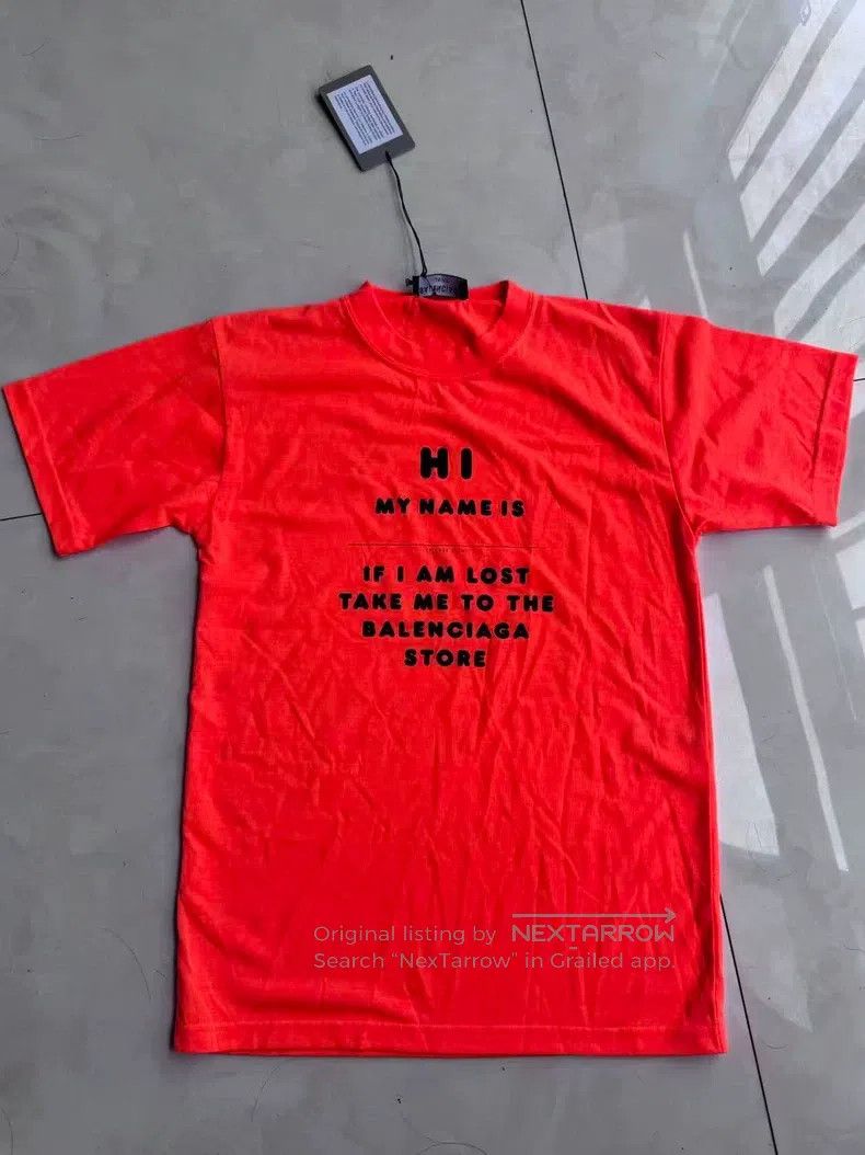 Balenciaga Balenciaga Short Sleeve Fluorescent Orange Size US XS / EU 42 / 0 - 1 Thumbnail