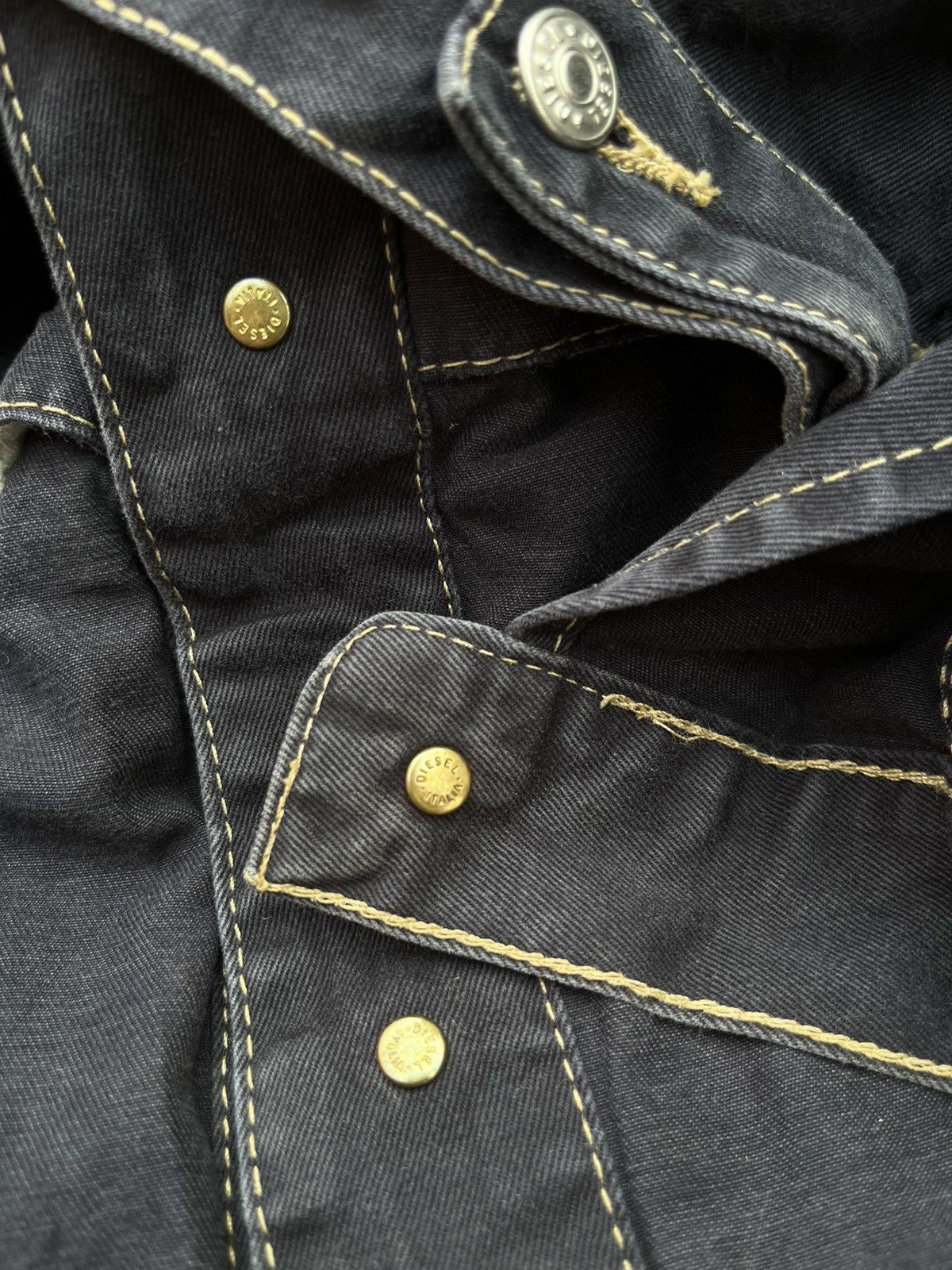 Diesel × Vintage RARE DIESEL INDUSTRY DENVER WORKWEAR DENIM JACKET 90s Size US S / EU 44-46 / 1 - 5 Thumbnail