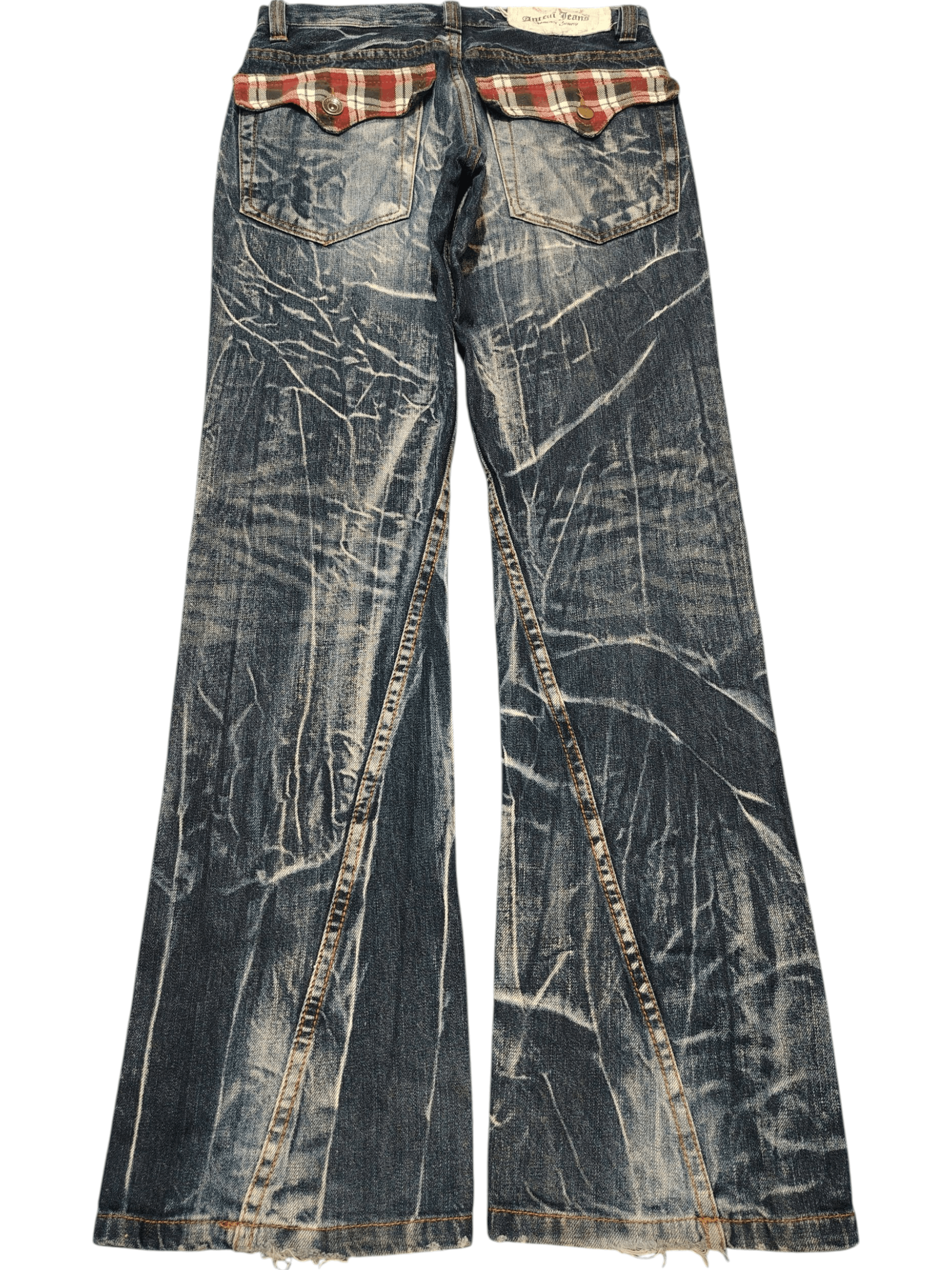 Who Decides War Japanese Antful Jeans Distressed Clawmark Flared Jeans Size US 29 - 2 Thumbnail