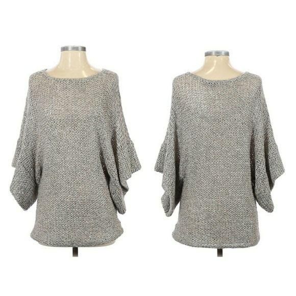 Theory Theory Davini Zebra Sweater Sz S Gray Gold Alpaca Wool Marle Size S / US 4 / IT 40 - 1 Thumbnail