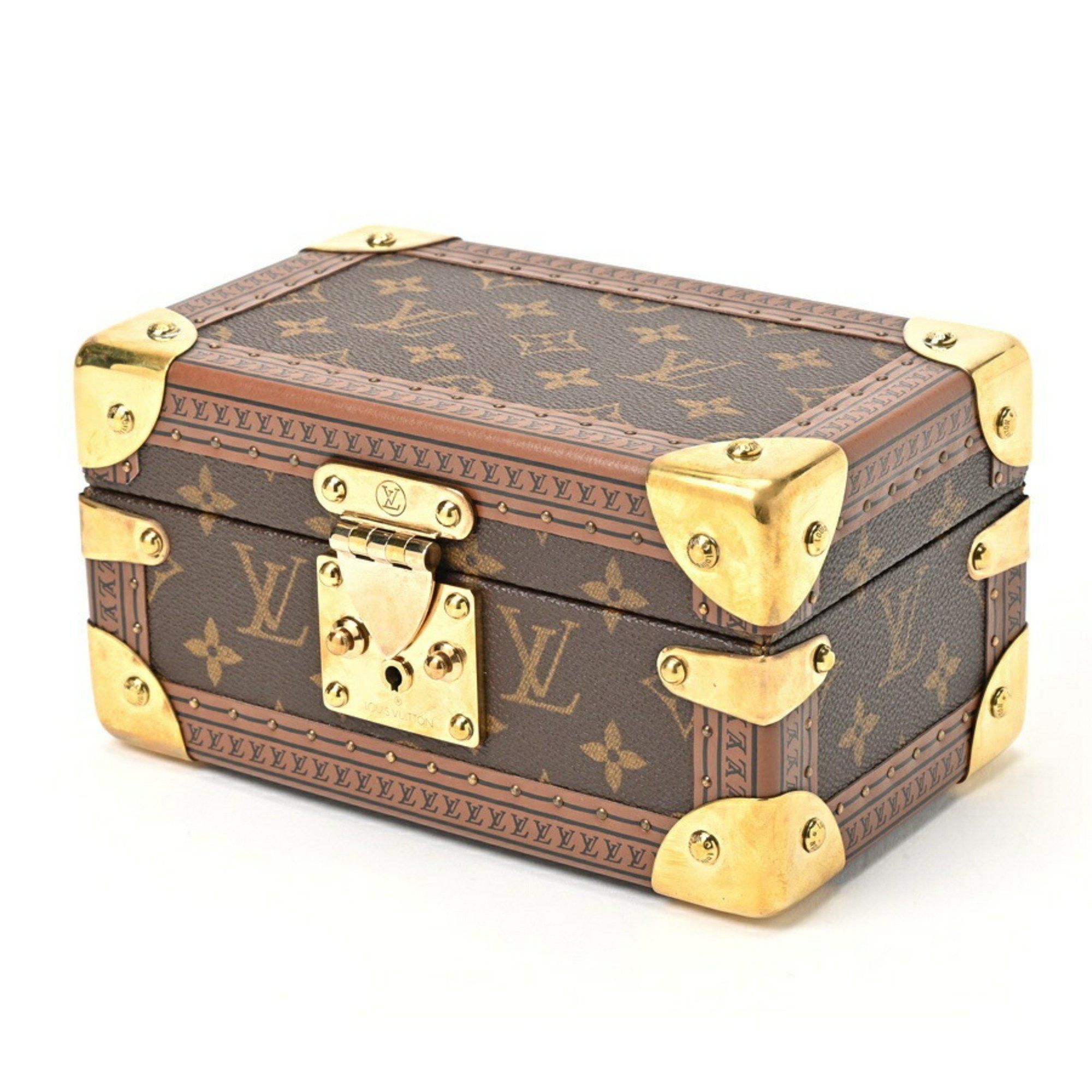 image of Louis Vuitton Coffret Tresor 20 M47001 Monogram Blue S-155686, Women's