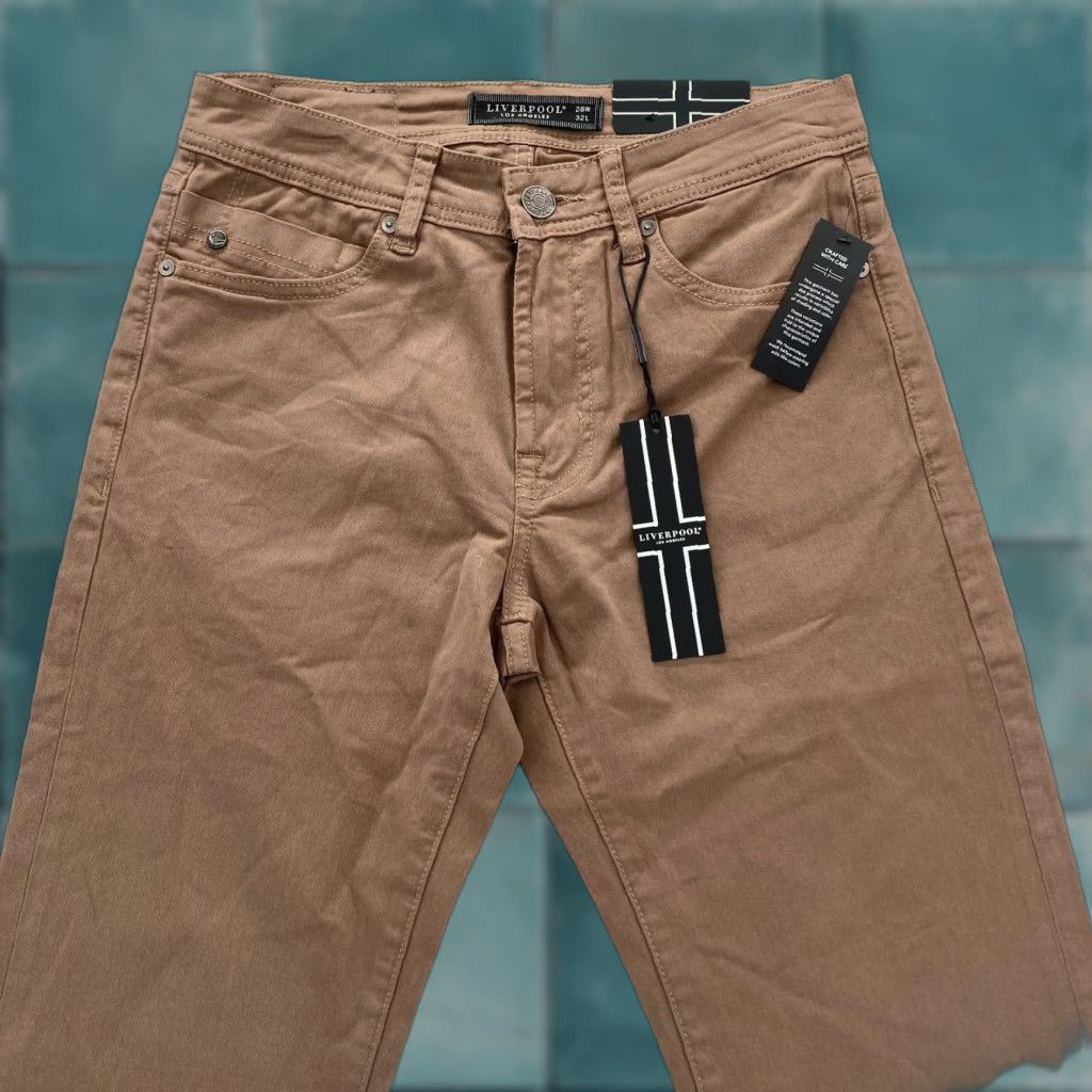 Vintage Liverpool Regent Relaxed Straight 5 Pocket Pants Mens 28x32 Brown Stretch Chino Size US 28 / EU 44 - 1 Thumbnail