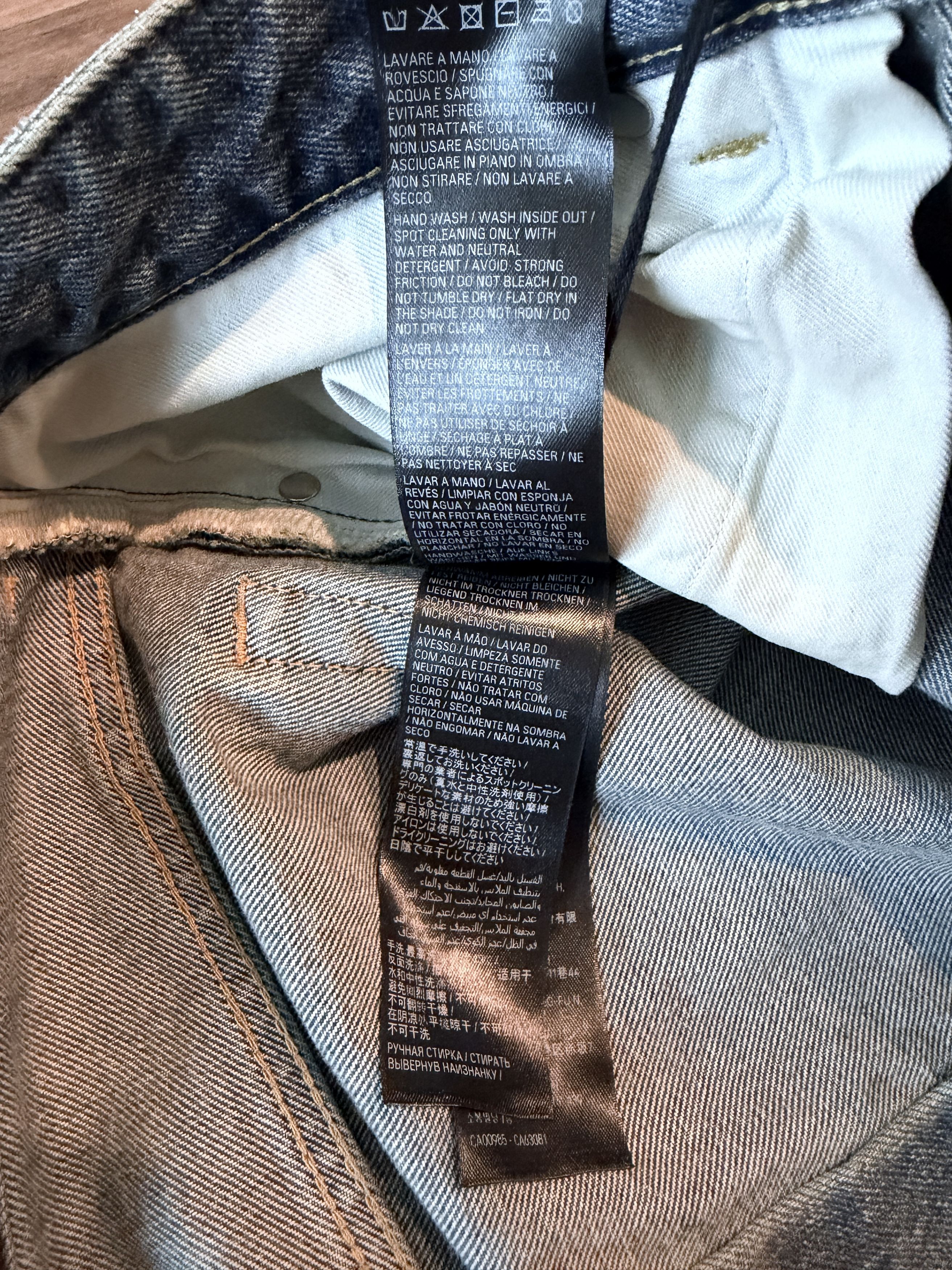 Balenciaga Reflective 3M Woven Made in Japan Baggy Denim Jeans Size US 34 / EU 50 - 12 Thumbnail