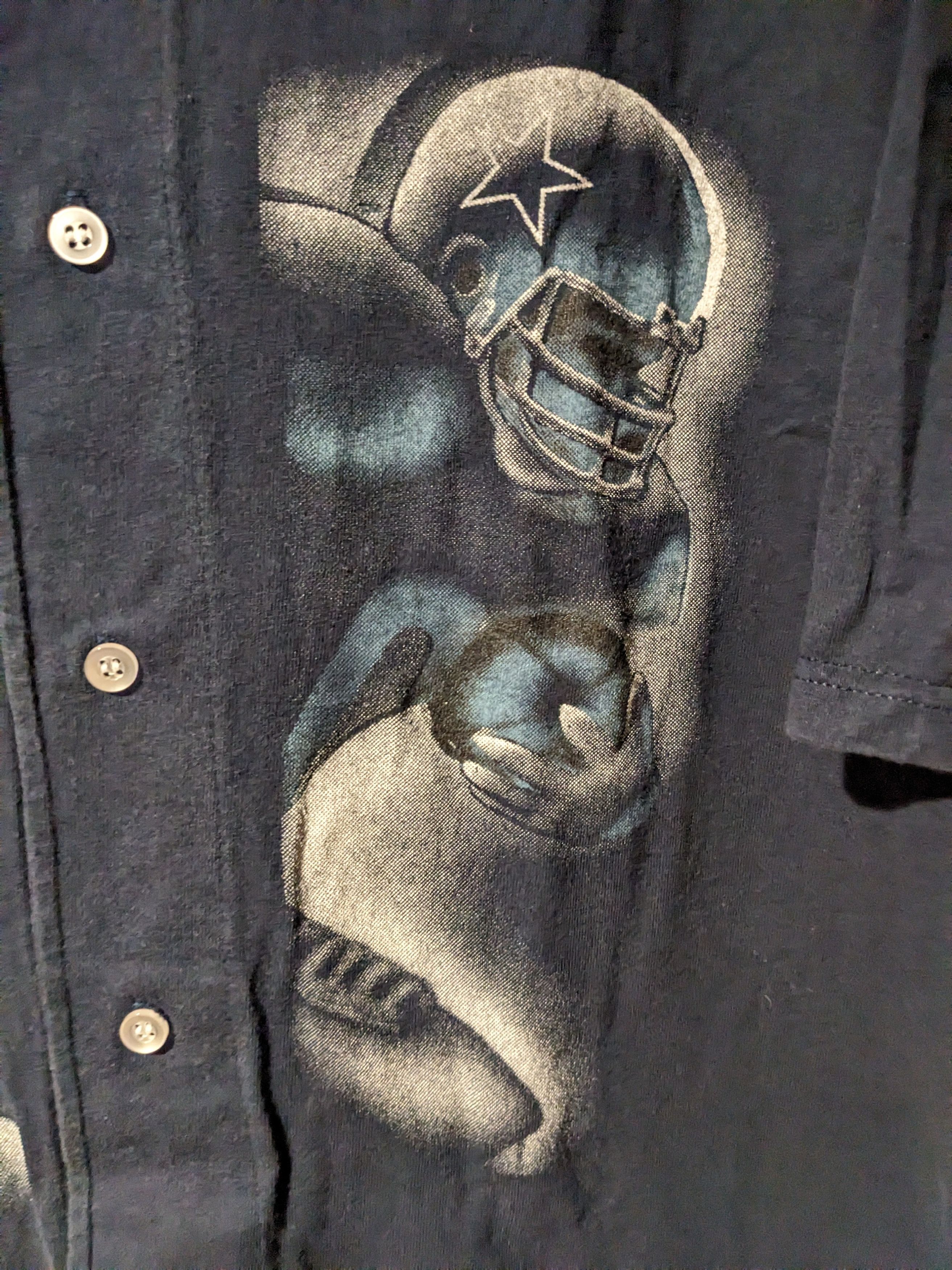 NFL × Vintage Vintage 1996 Dallas Cowboys NFL Football Baseball Jersey Size US XL / EU 56 / 4 - 2 Thumbnail