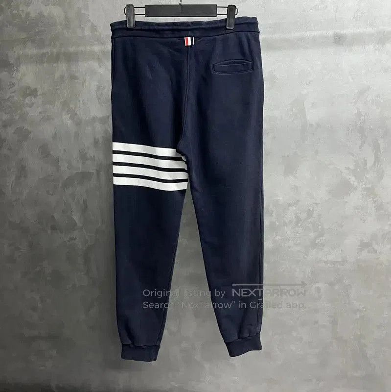 Thom Browne Thom Browne Navy Cotton Women's Casual Pants . Size 26" / US 2 / IT 38 - 3 Thumbnail