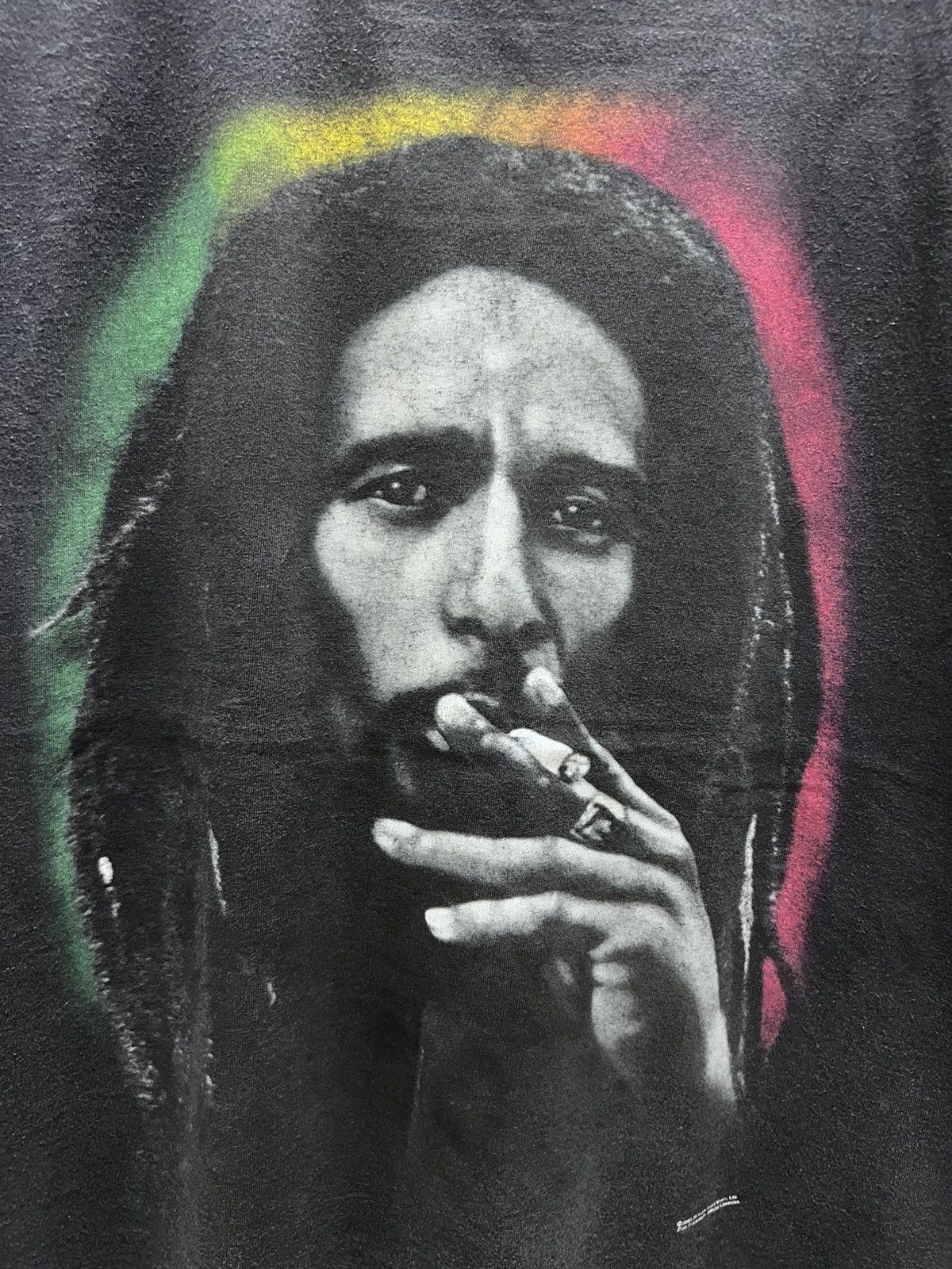Bob Marley Vintage Thrashed Faded Bob Marley Distressed Sleeveless Tee Size US XXL / EU 58 / 5 - 2 Thumbnail