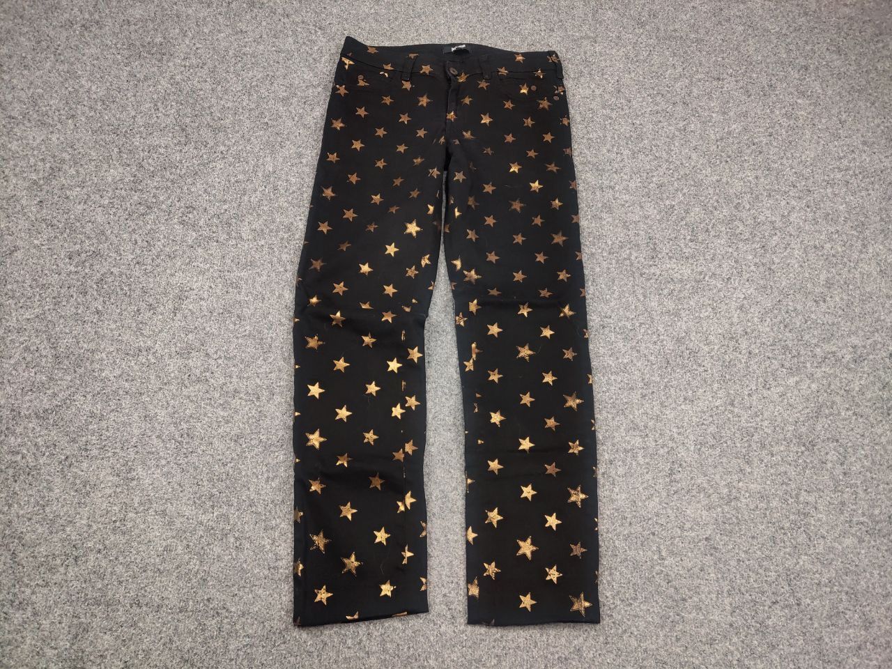 Just Cavalli Just Cavalli Casual black pants with gold star print Size 28" / US 6 / IT 42 - 4 Thumbnail