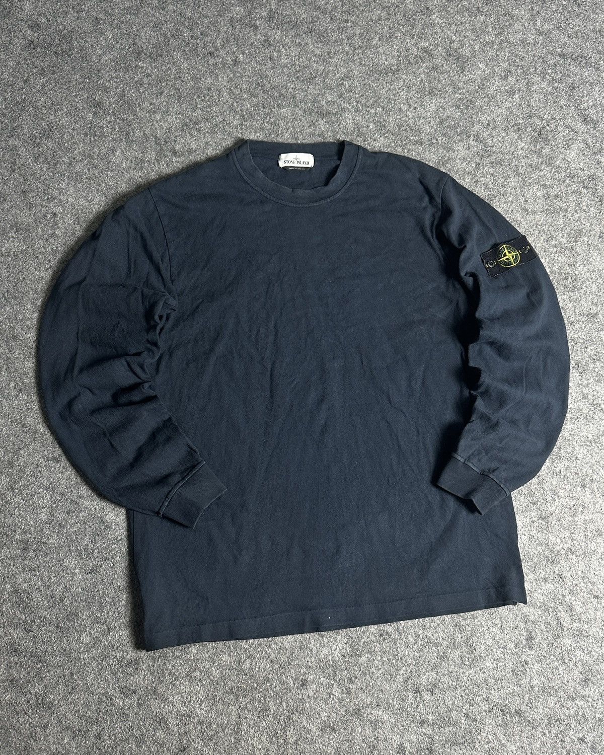 Stone Island Stone Island Navy Compass Badge Long Sleeve Sweatshirt. Size US L / EU 52-54 / 3 - 1 Thumbnail