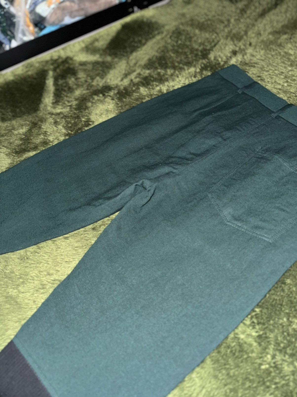 Ann Demeulemeester [S] Ann Demeulemeester Panel Detail Wool Trousers Green Size US 30 / EU 46 - 11 Thumbnail