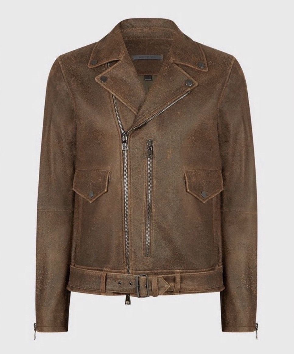 John Varvatos Belted biker jacket. 48 Size US M / EU 48-50 / 2 - 2 Thumbnail