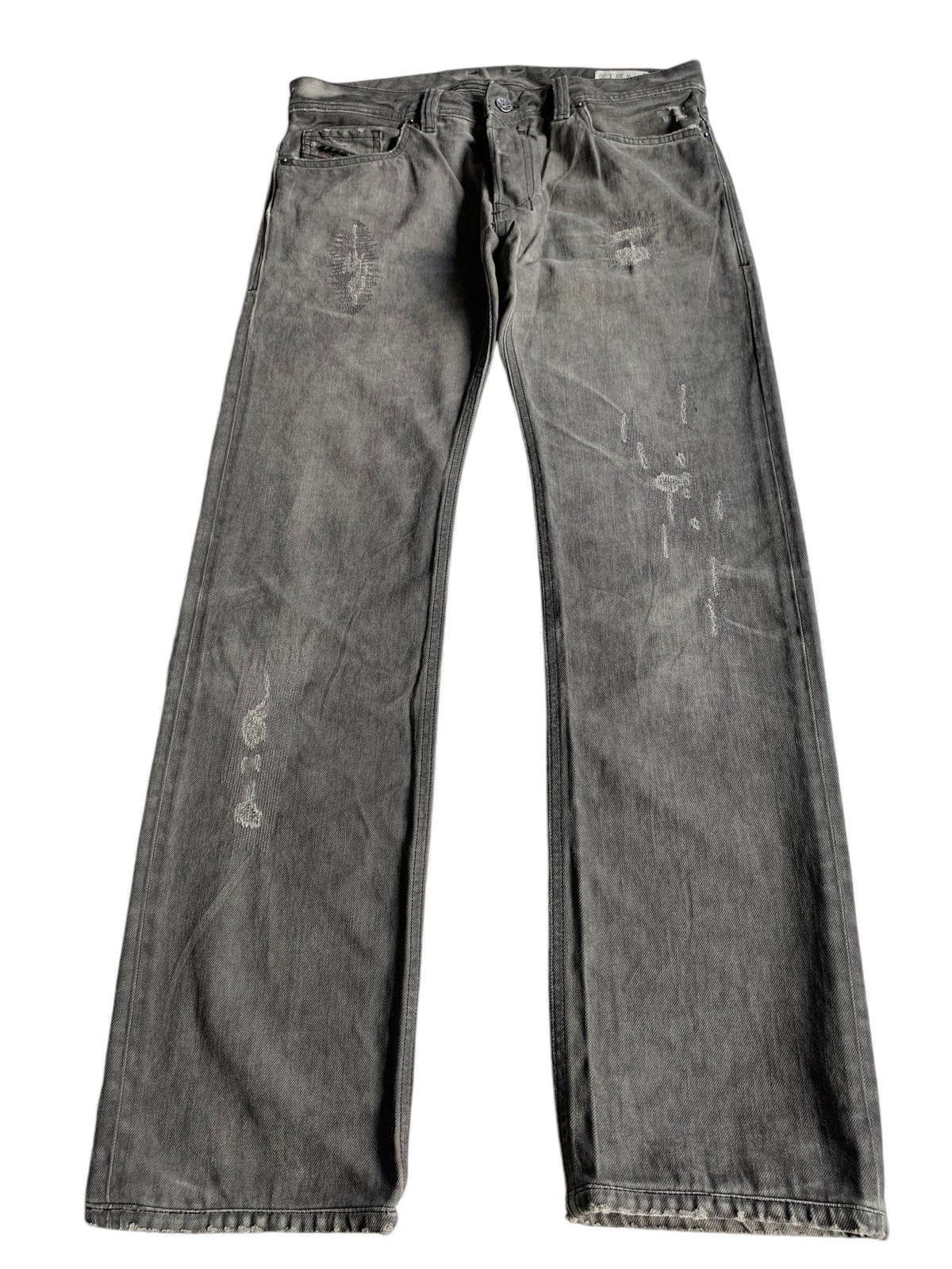 If Six Was Nine × Japanese Brand DIESEL SAFADO PUNK STYLE DISTRESSED DENIM MADE IN ITALY☠️ Size US 33 - 2 Thumbnail