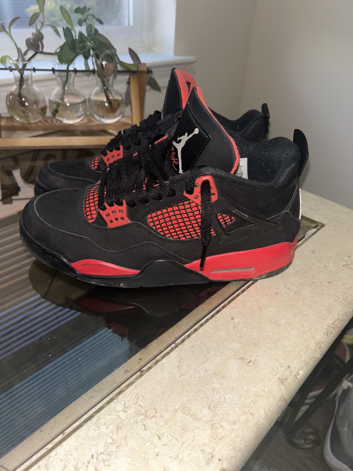 Jordan Brand Jordan 4 retro”Red Thunder” Size US 9 / EU 42 - 4 Thumbnail