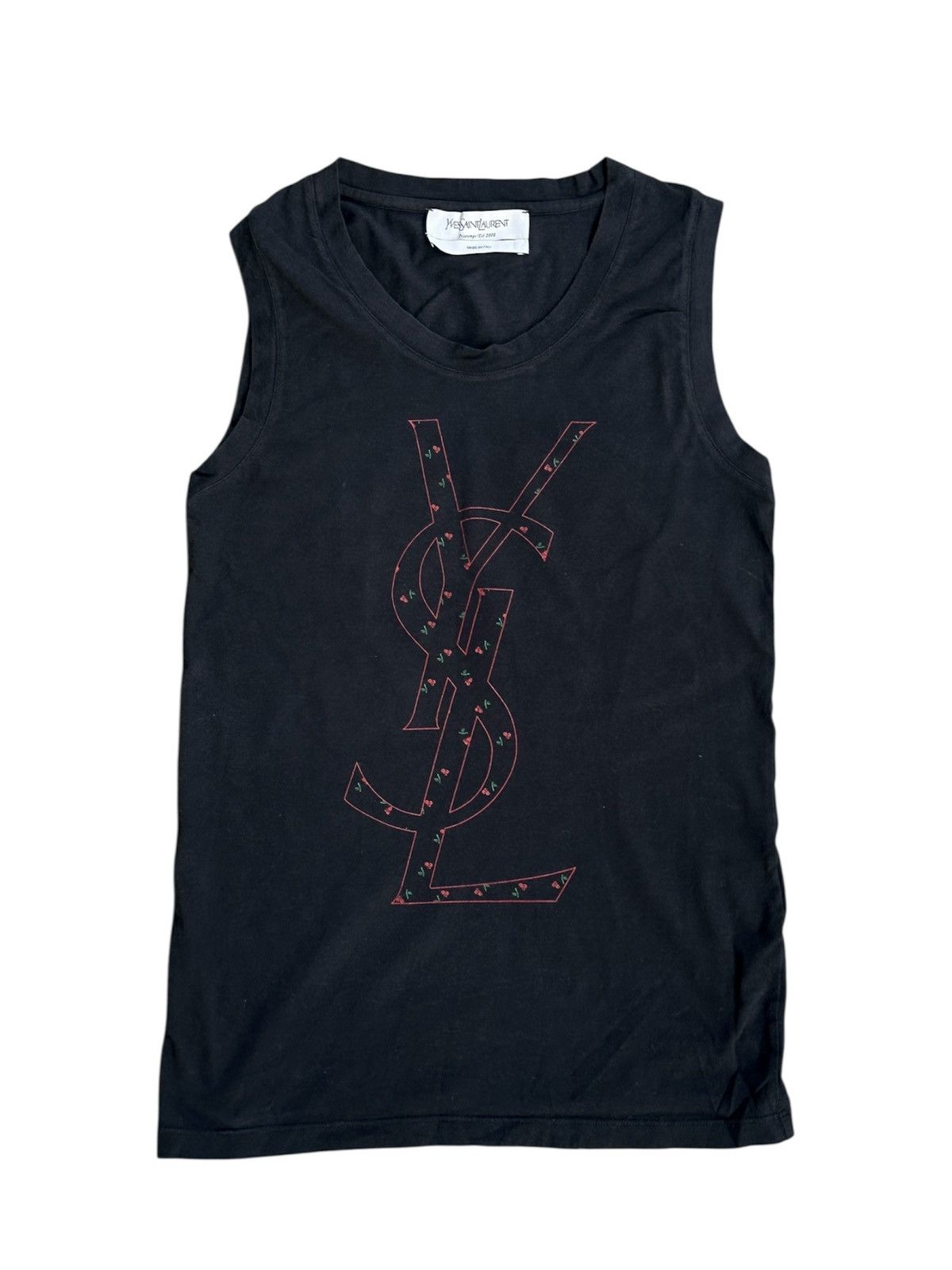 Yves Saint Laurent Printemps/Ete 2010 Iconic Logo Tank Top