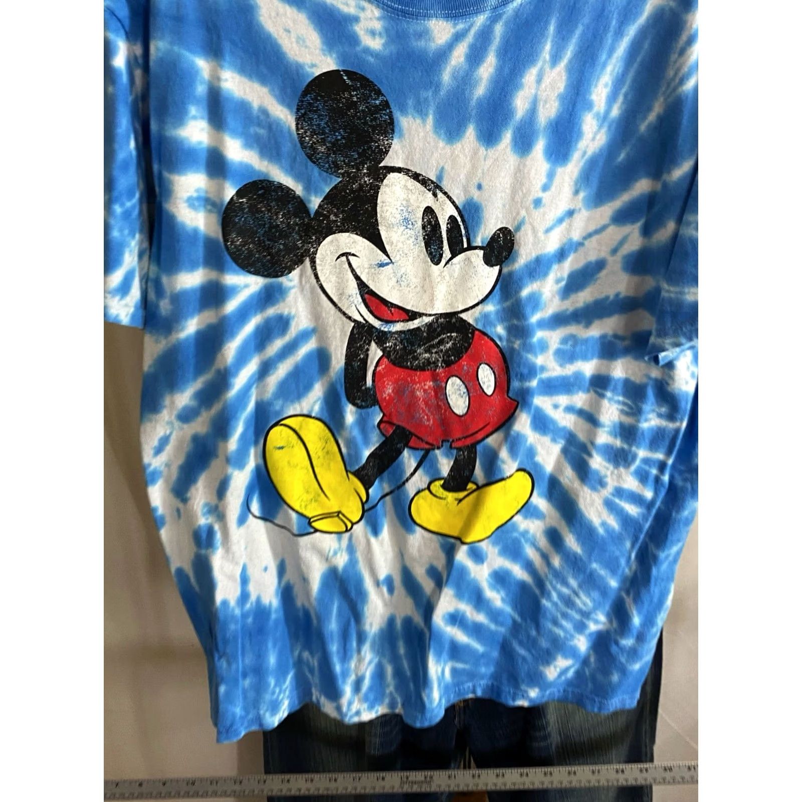 Disney Disney Mickey Mouse TEE Shirt Blue Tie Dye Medium M - Men’s T-Shirt Variety Shirt Size US M / EU 48-50 / 2 - 7 Thumbnail