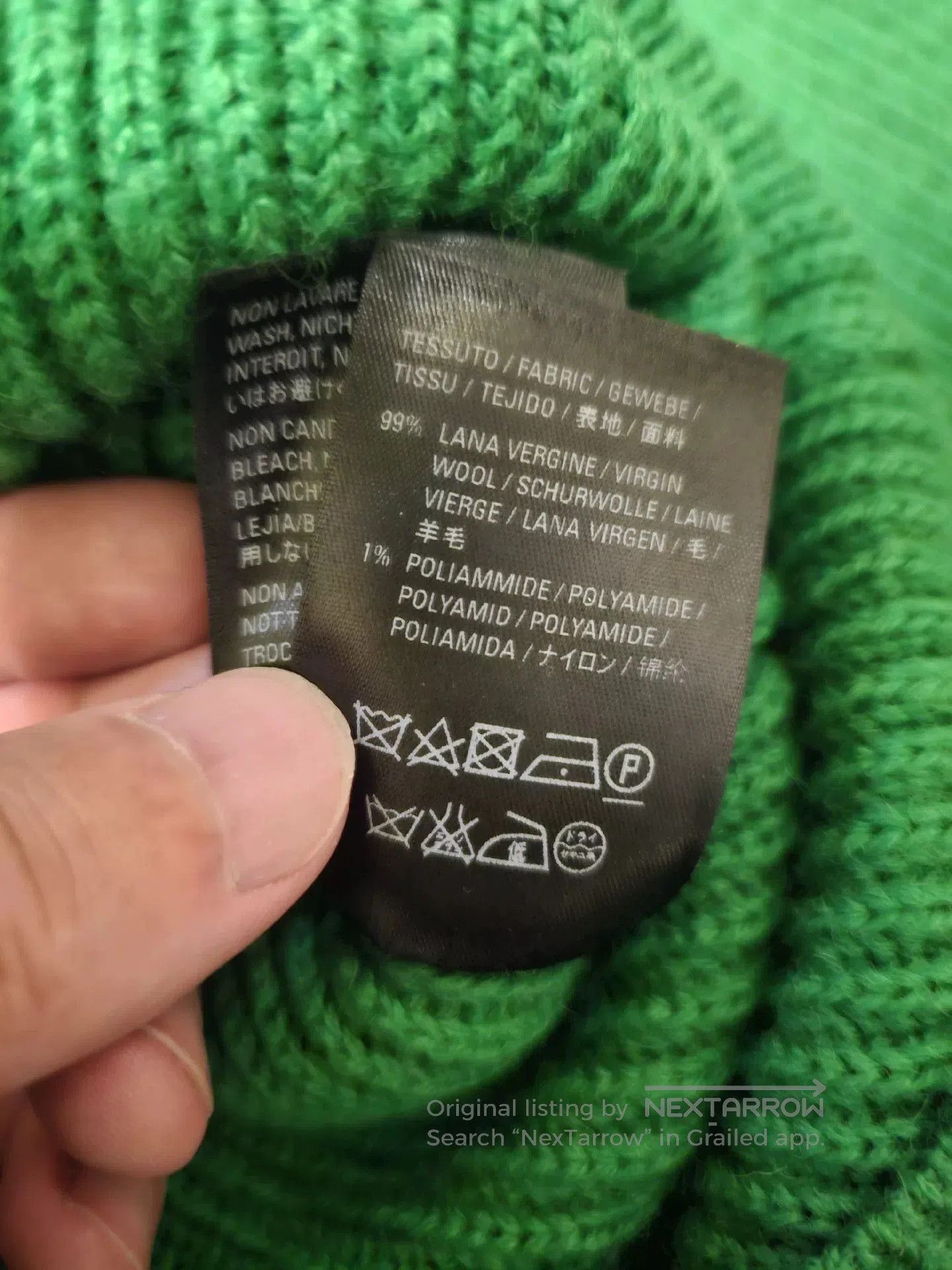 Balenciaga green oversized wool sweater by balenciaga. Size US M / EU 48-50 / 2 - 2 Thumbnail