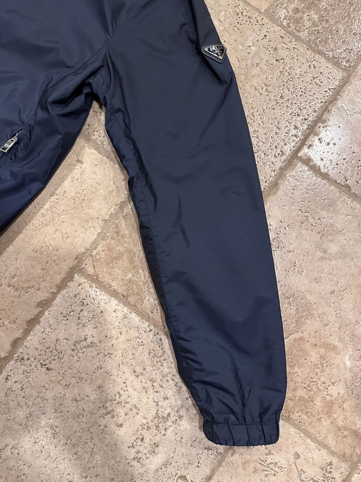 Prada Prada Nylon Triangle Logo Reversible Navy / Green Zip Jacket Size US L / EU 52-54 / 3 - 5 Thumbnail