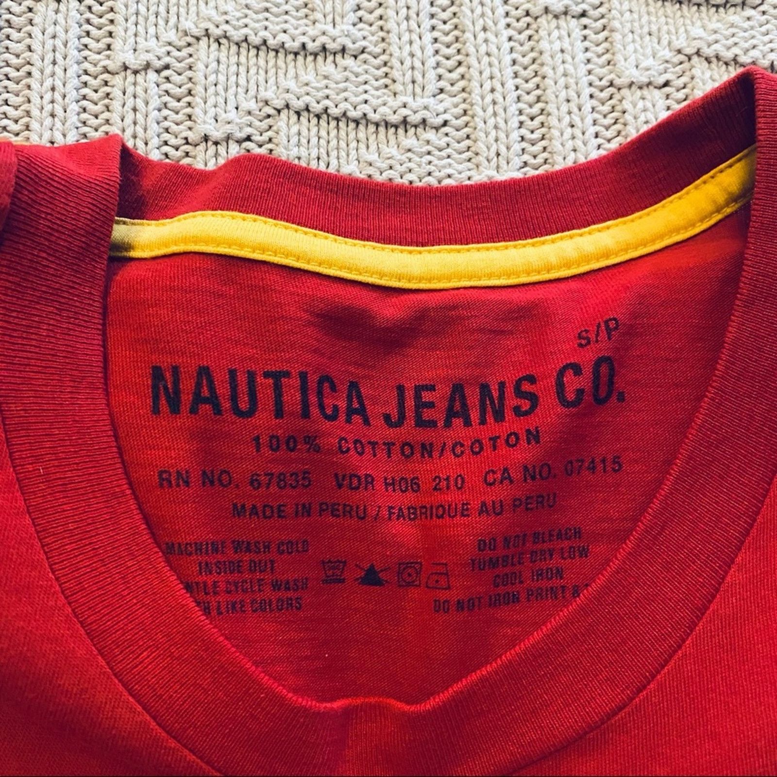Nautica Nautica red graphic tee Size US S / EU 44-46 / 1 - 4 Thumbnail