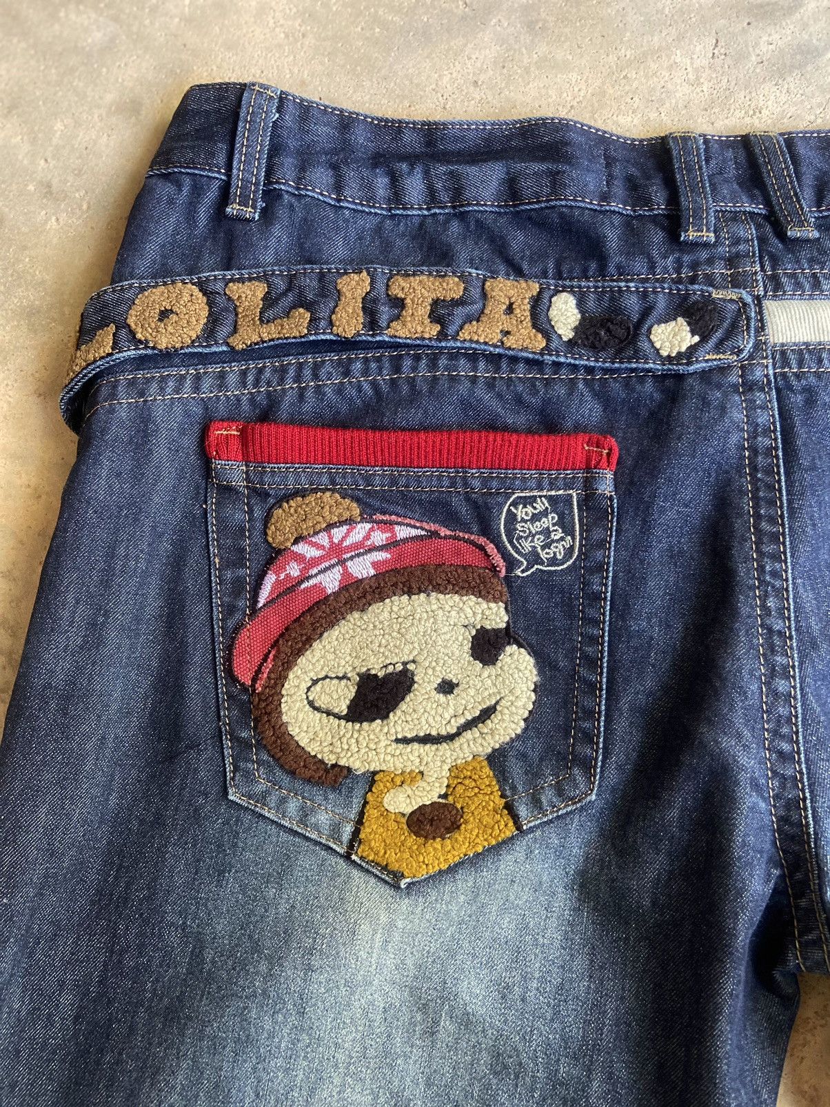 Japanese Brand Lolita Yoshitomo nara X Kurijyua little people jeans Size US 38 / EU 54 - 5 Thumbnail