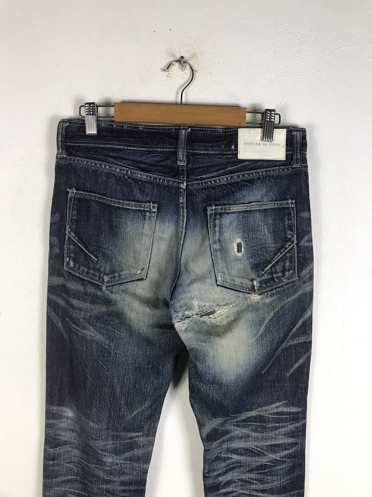 If Six Was Nine 🔥Rare🔥Vintage Gostar De Fuga Denim Jeans Size US 30 / EU 46 - 9 Thumbnail