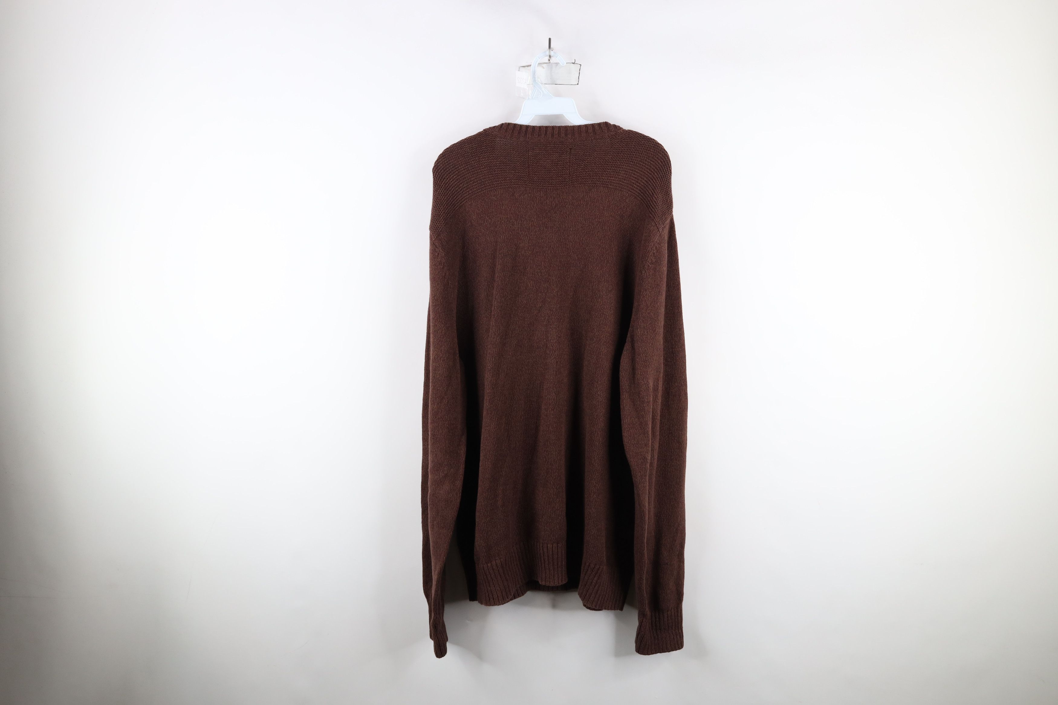 Eddie Bauer × Vintage Vintage Eddie Bauer Ribbed Knit Crewneck Sweater Brown Size US XL / EU 56 / 4 - 9 Thumbnail