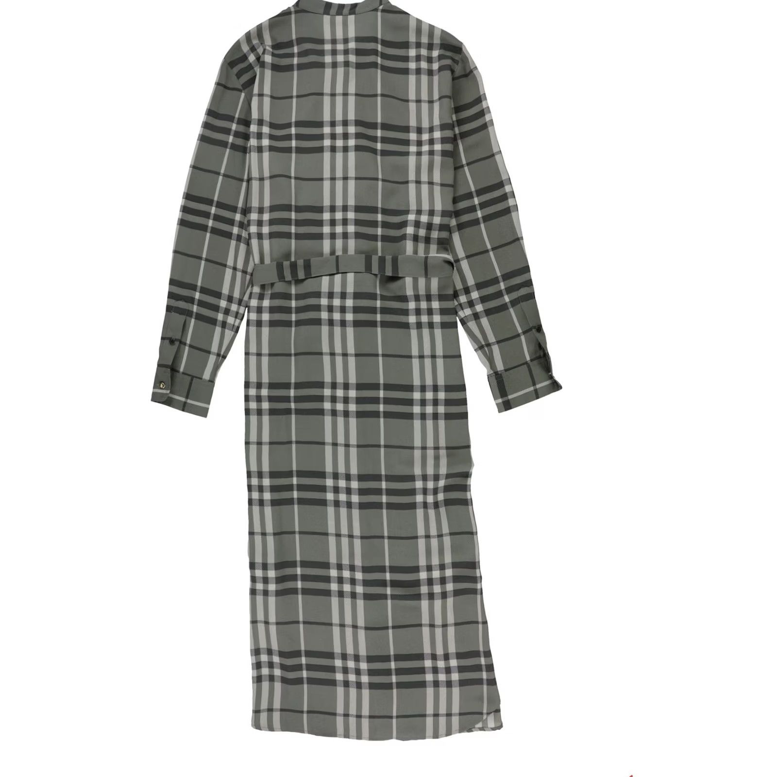 Ralph Lauren Ralph Lauren Womens Shirt Dress Grey 14 Belted Georgette Ruffle Trim Size XL / US 12-14 / IT 48-50 - 2 Thumbnail