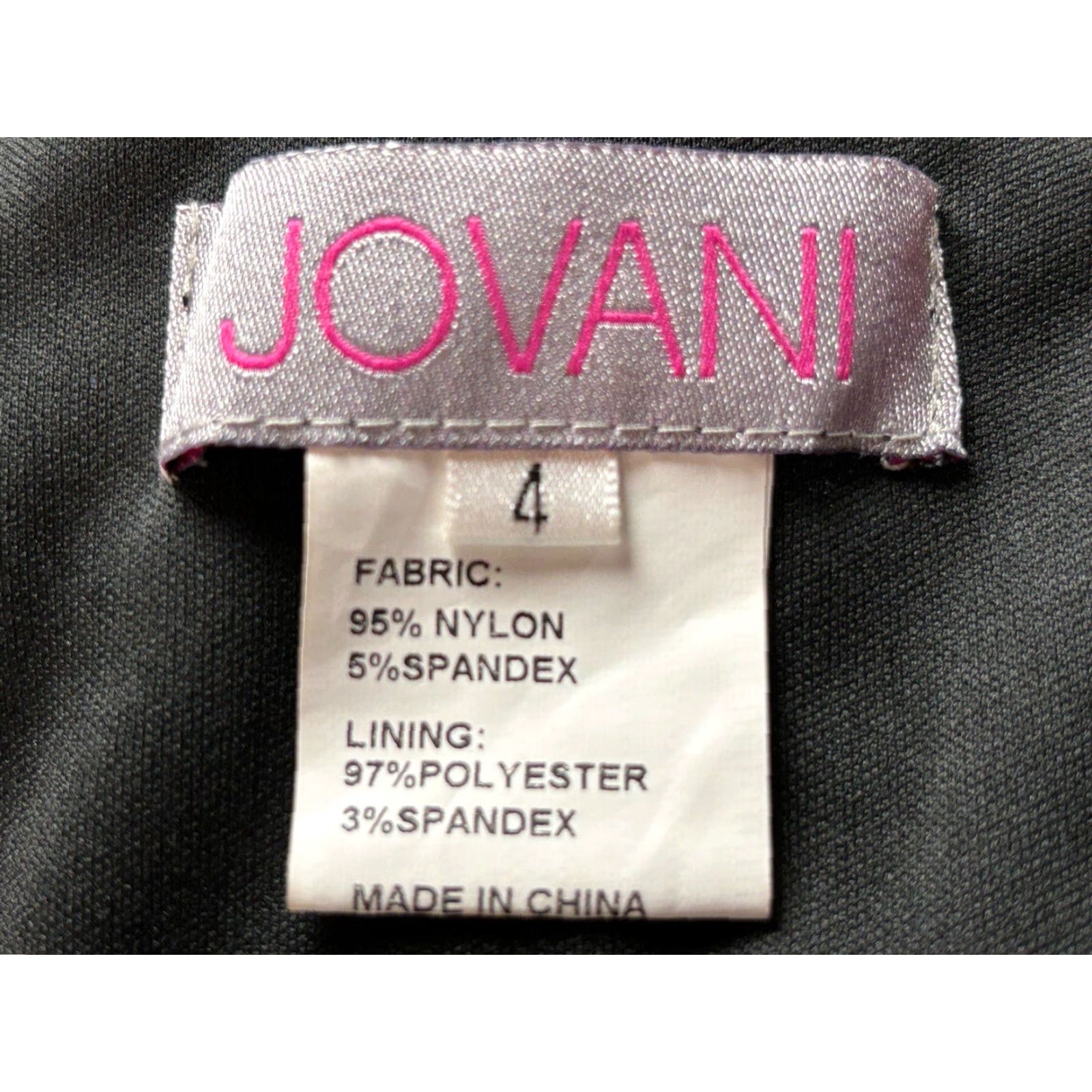 Vintage NEW Jovani 3968 Beaded Floral Off Shoulder Bodycon Cocktail Dress Size 4 Black Womens Size S / US 4 / IT 40 - 7 Thumbnail