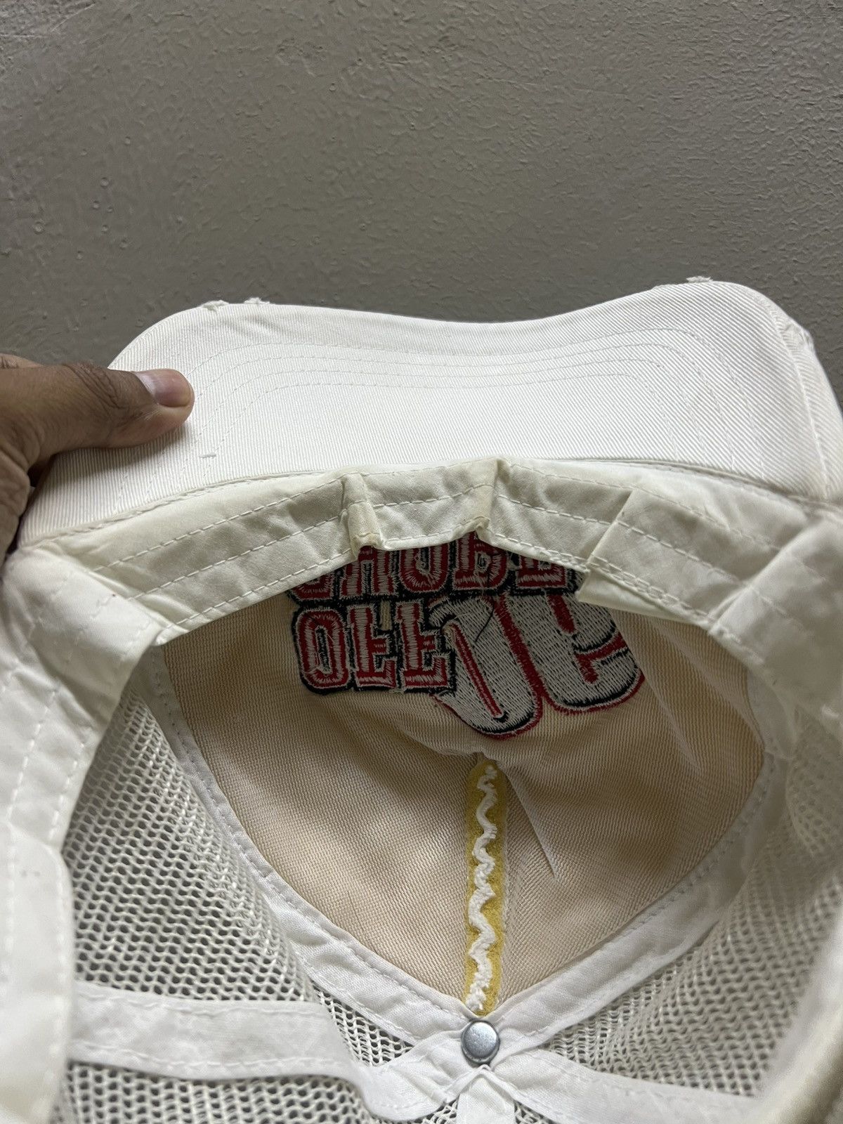 Japanese Brand Off Shore 06 Distressed Trucker Hat Size ONE SIZE - 9 Thumbnail