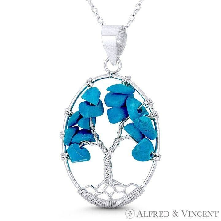 Other Tree-of-Life Etz Chaim Created Turquoise Pendant Size ONE SIZE - 1 Preview