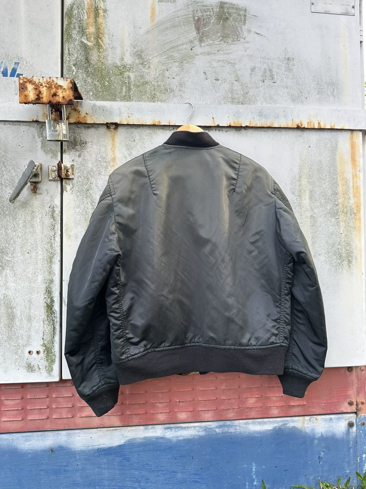 Vintage 🪖Vintage Faded MA-1 Man Intermediate Bomber Jacket Size US M / EU 48-50 / 2 - 9 Thumbnail