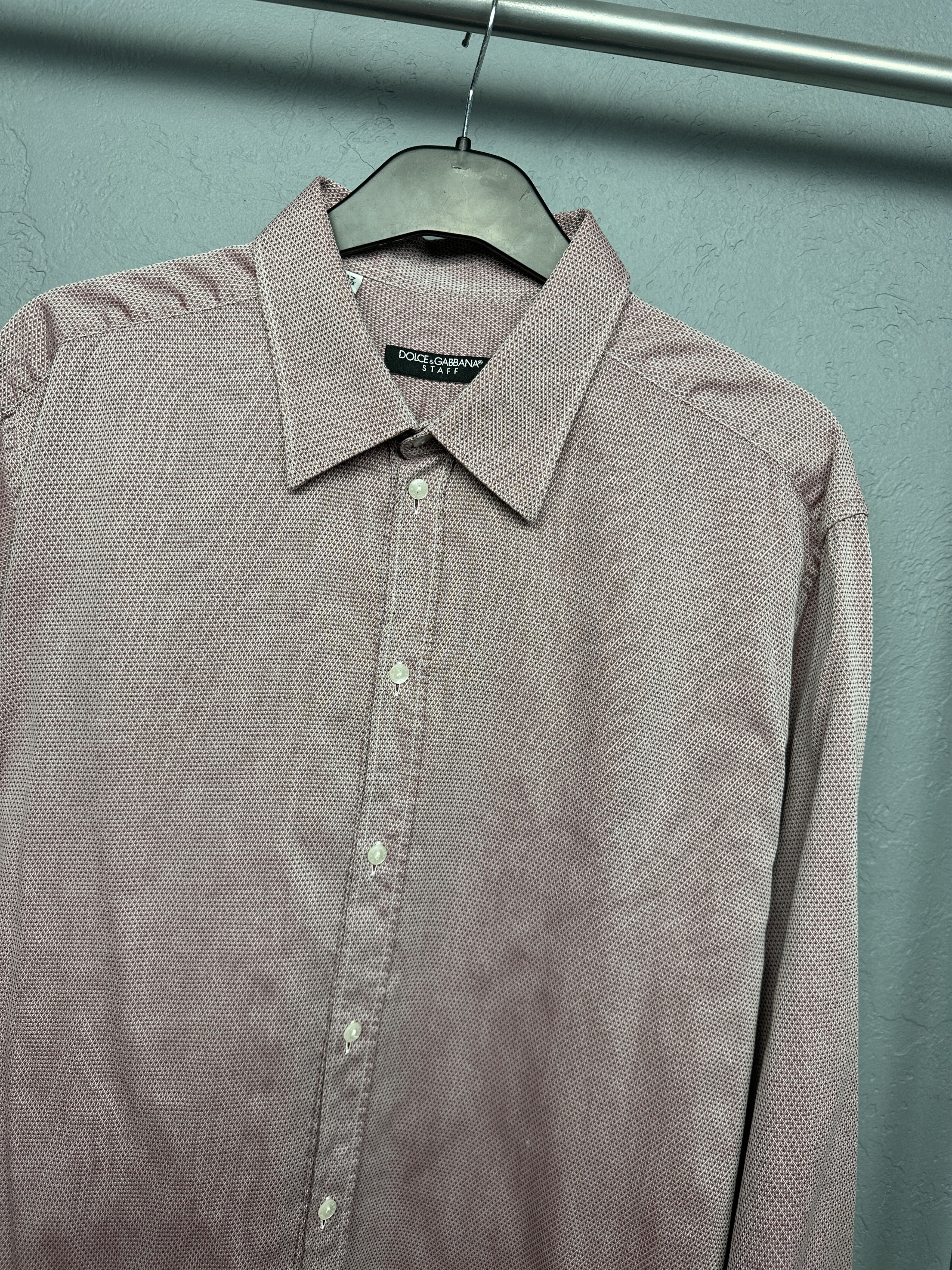 Dolce & Gabbana Dolce & Gabbana Staff Mens Long Sleeve Shirt Size US L / EU 52-54 / 3 - 2 Thumbnail