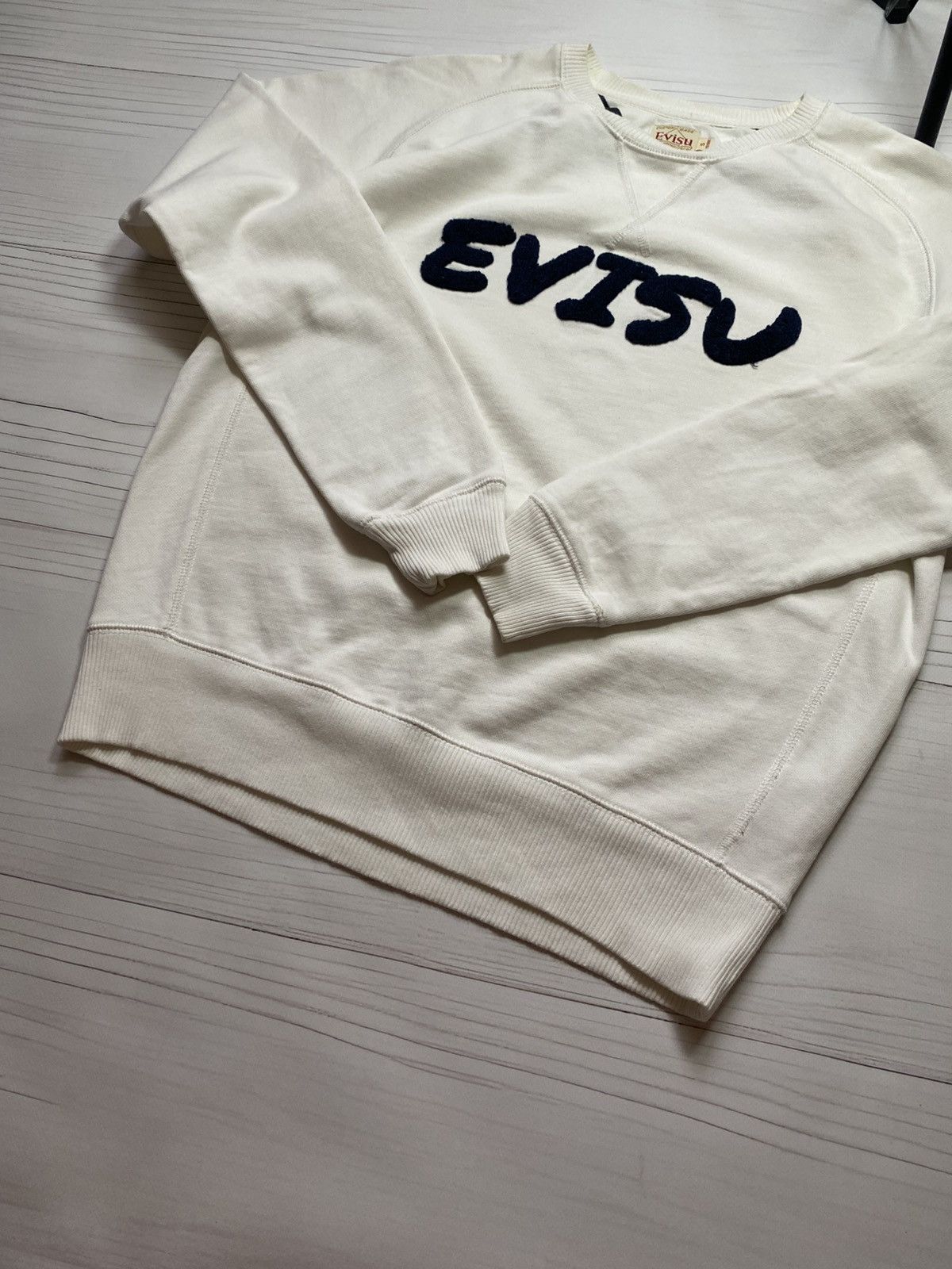 Evisu × Japanese Brand Vintage Evisu Script Big logo japanes y2k sweatshirt Size US S / EU 44-46 / 1 - 14 Thumbnail