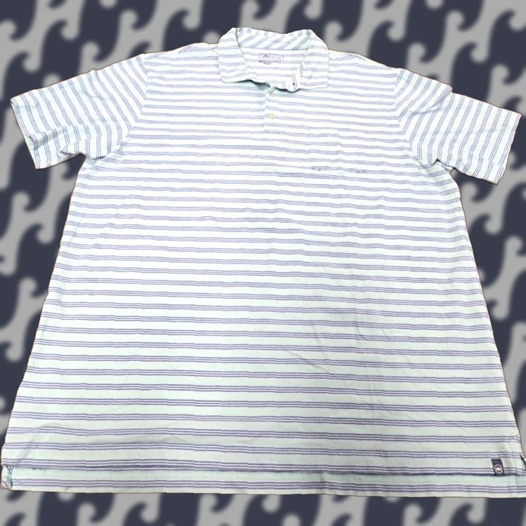 Peter Millar Peter Millar Polo Shirt Adult 2XL Striped Golf Performance Men's Multicolor Short Sleeve Collared Polo Shirt Size US XXL / EU 58 / 5 - 1 Thumbnail