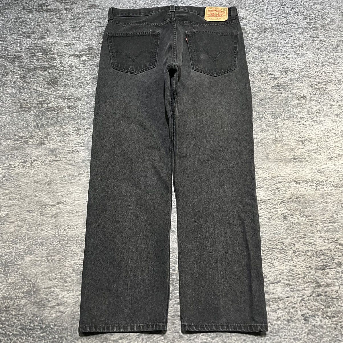 Levi's VINTAGE 2000s LEVI'S 505 GRUNGE SKATER BLACK JEANS 34x30 Size US 34 / EU 50 - 1 Thumbnail
