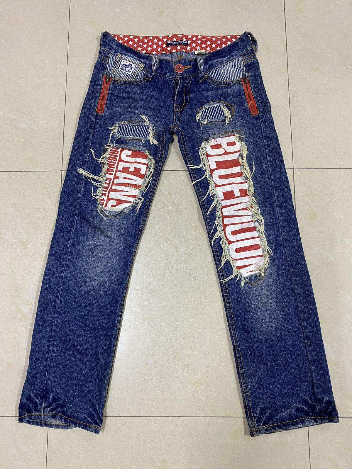 image of 20471120 x Distressed Denim Blue Moon Blue Denim, Men's (Size 31)