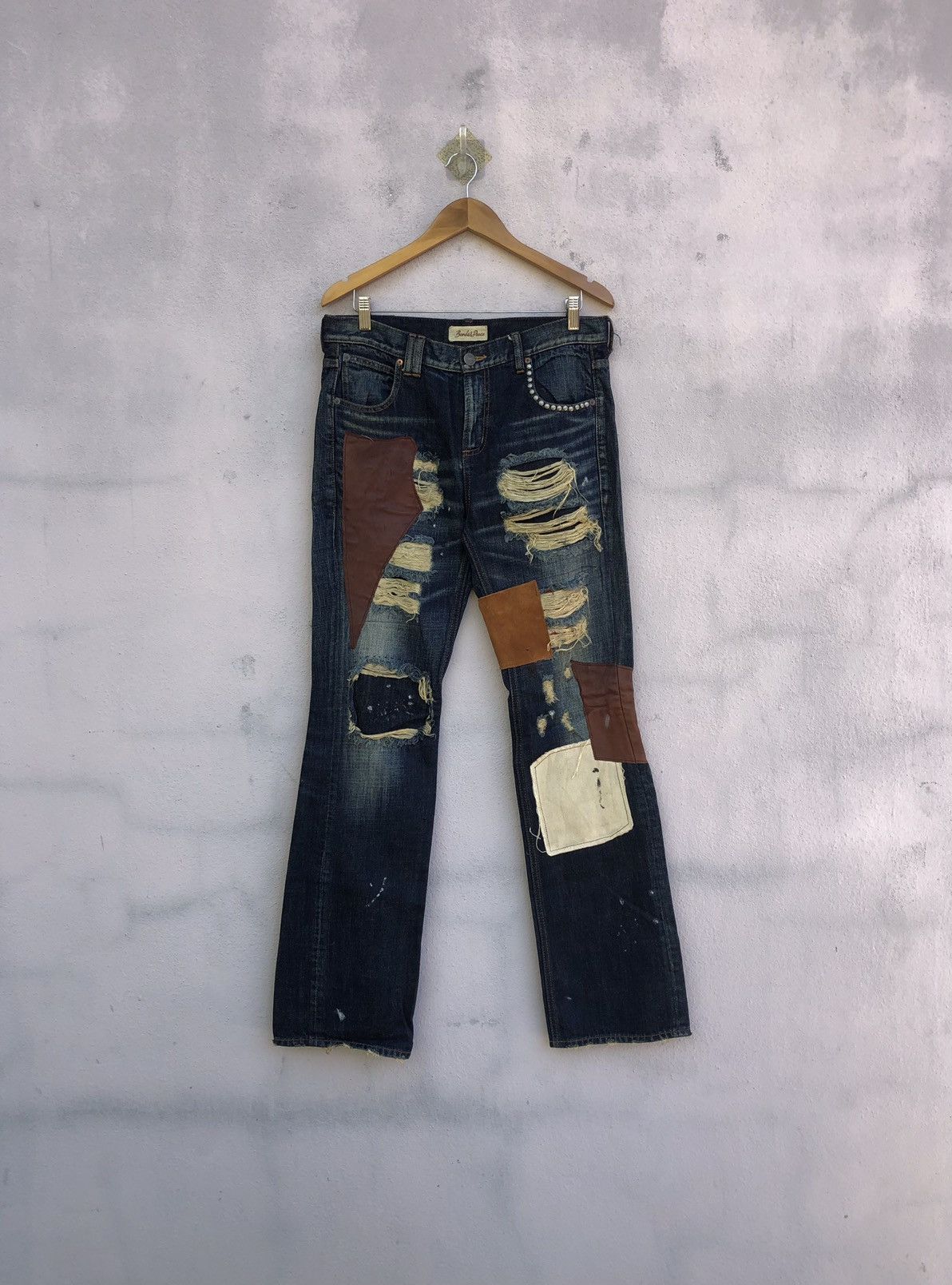 Japanese Brand Bonds & Peace Patchwork Inspired by Kapital Size US 32 / EU 48 - 1 Thumbnail