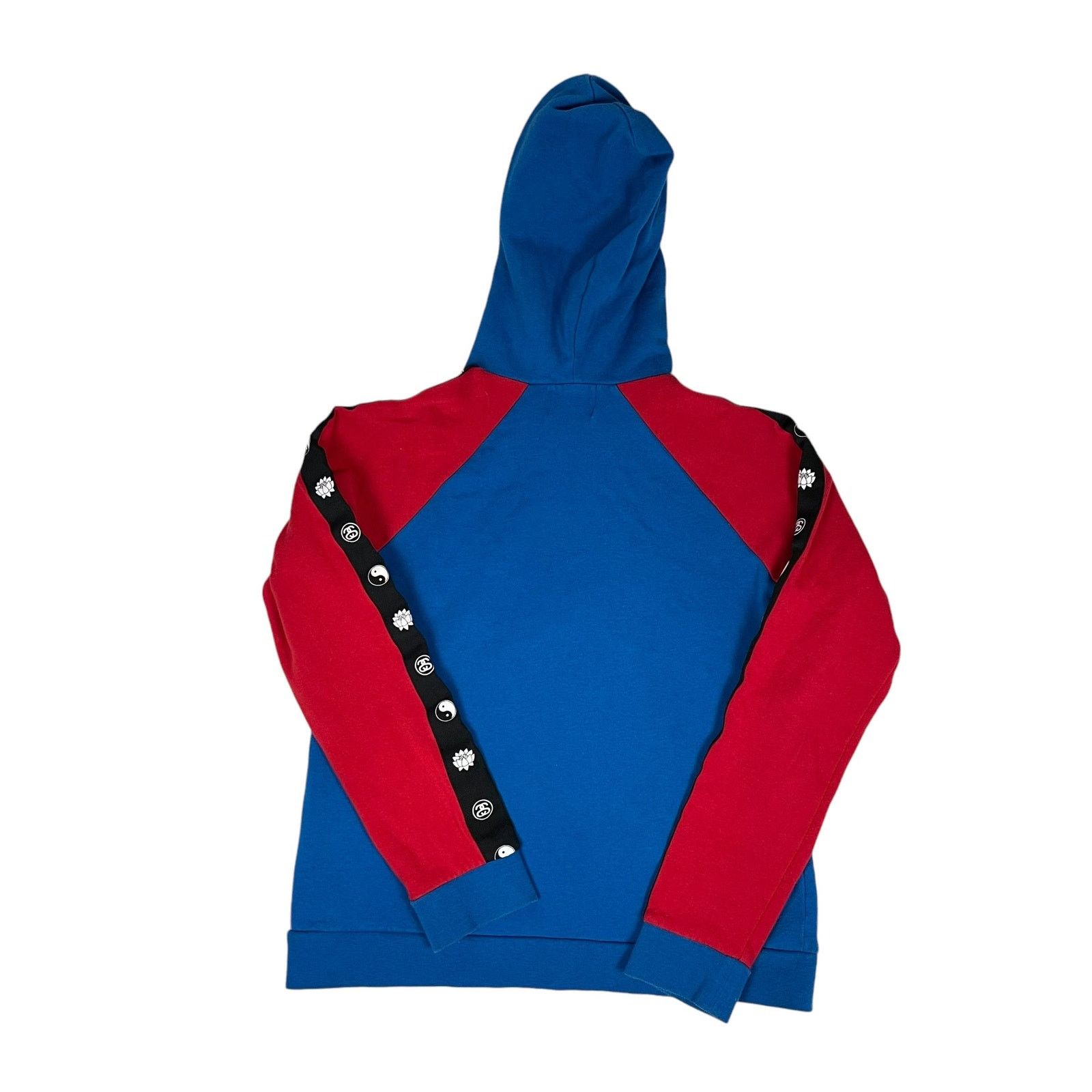 Stussy Stussy Womens Blue Red Pockets Long Sleeve Pullover Hoodie S Size S / US 4 / IT 40 - 6 Thumbnail