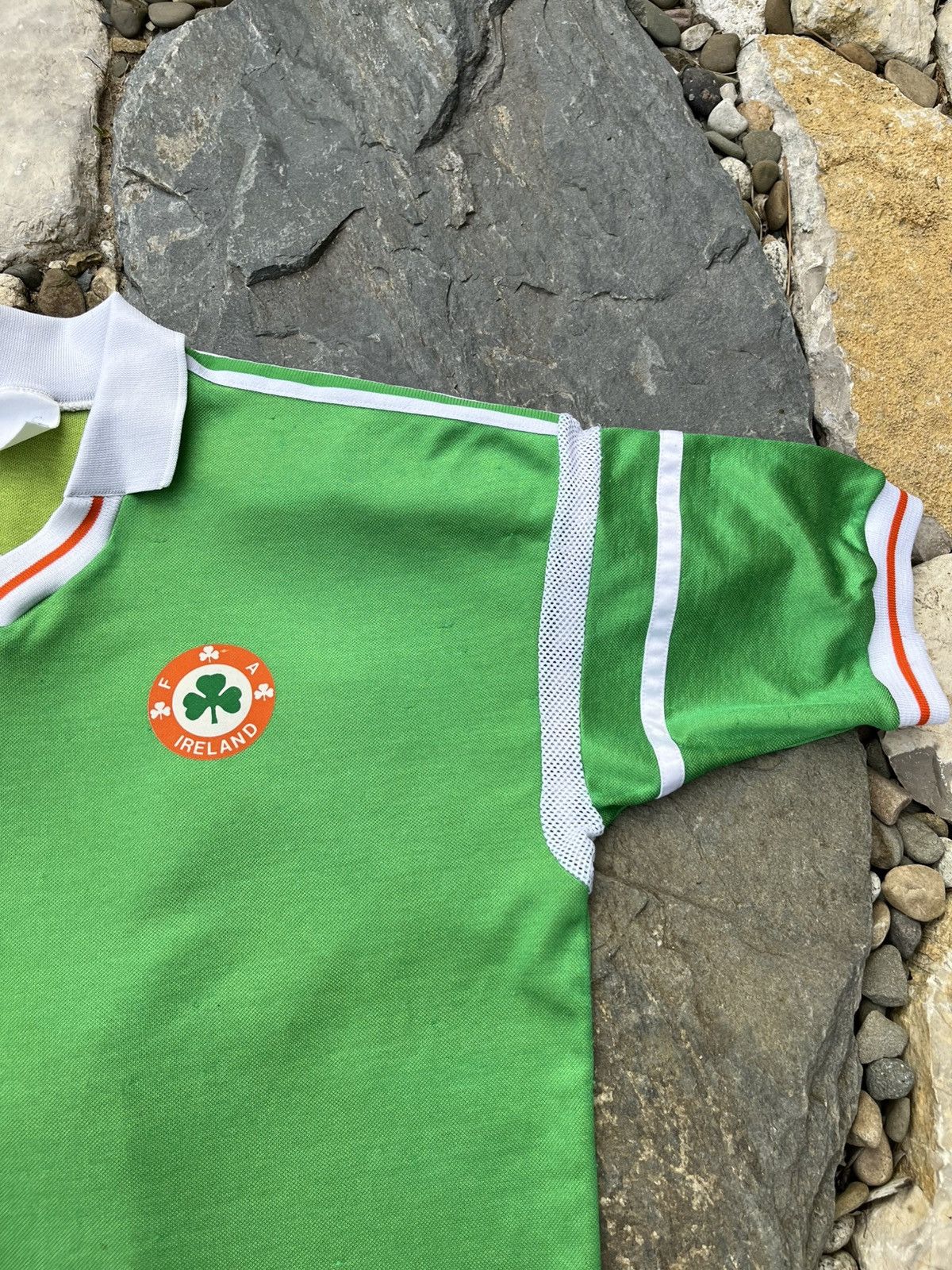 Adidas × Vintage Vintage 80s Adidas Ireland soccer jersey national team lucky Size US L / EU 52-54 / 3 - 4 Thumbnail