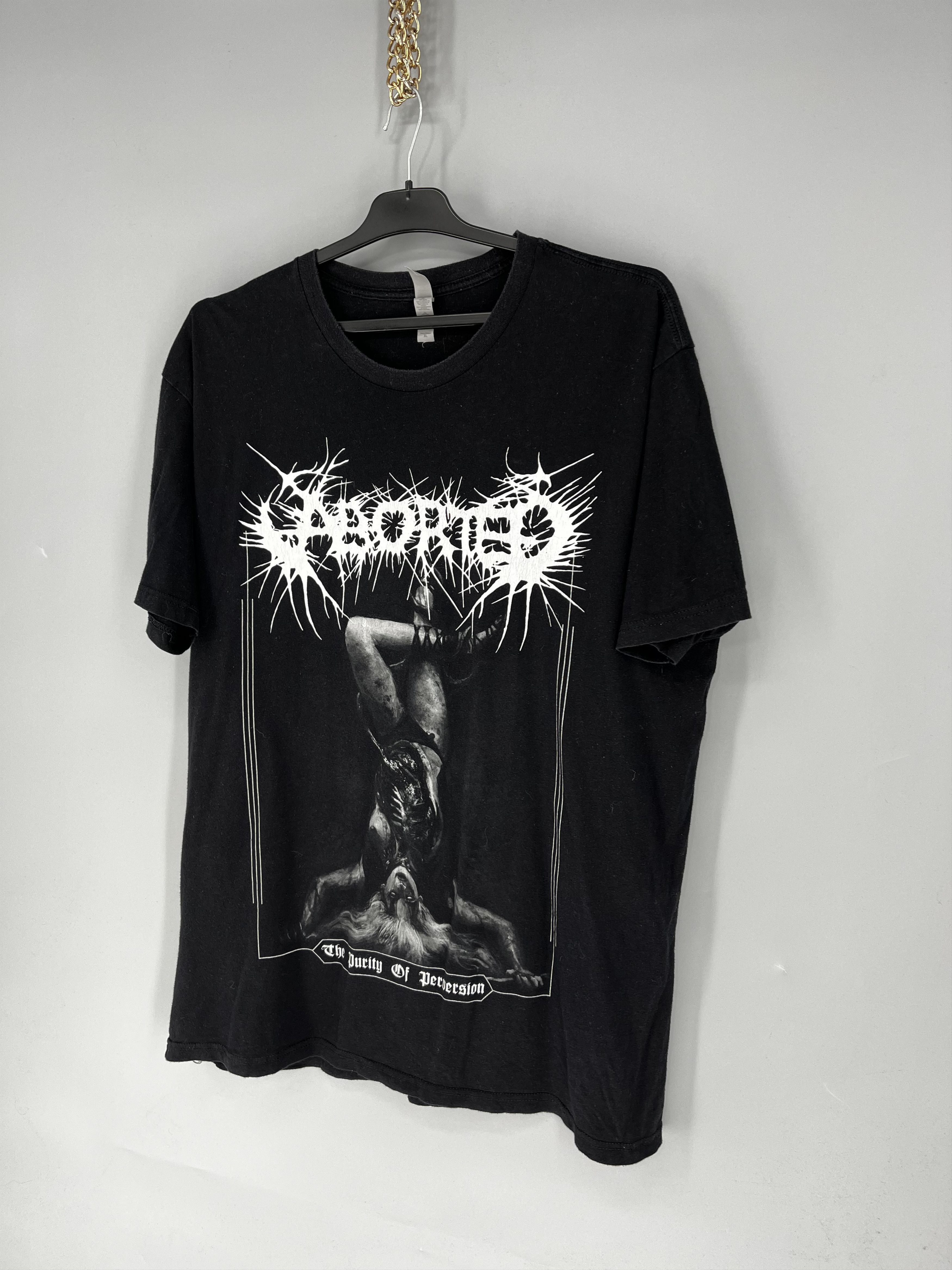 Band Tees The Purity Of Perversion Aborted Band Black T-Shirt Cotton Size US XL / EU 56 / 4 - 3 Thumbnail