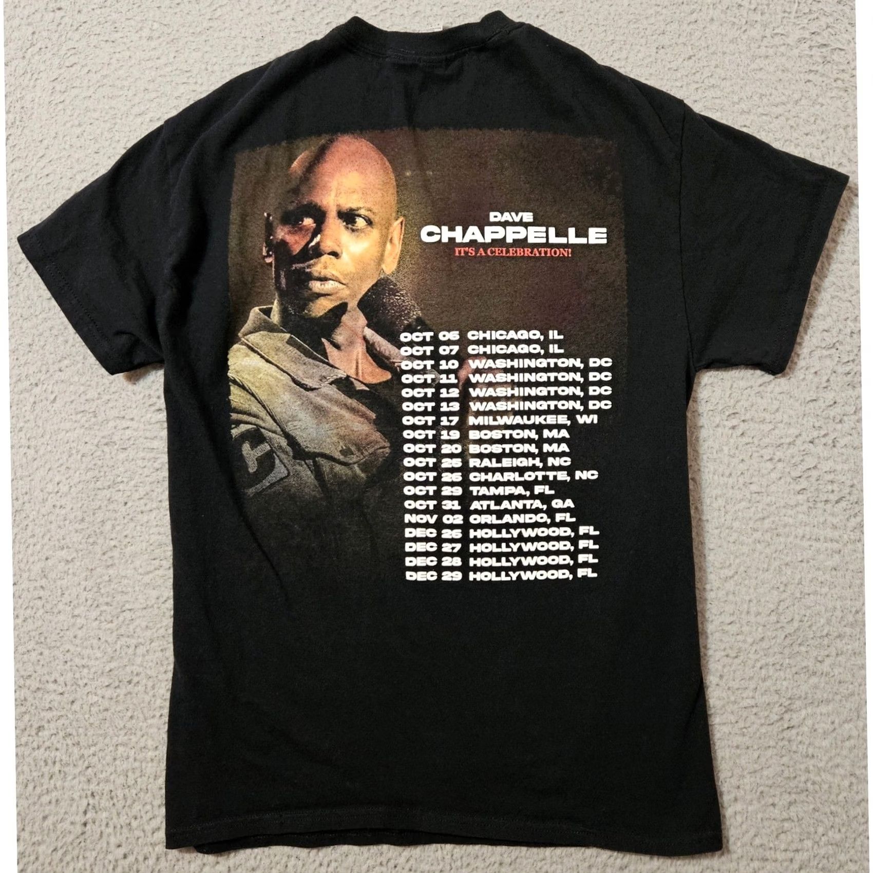 Vintage Dave Chappelle Shirt Sz M Black 2023 Its a Celebration World Tour Official Men Medium Black World Tour Official Size US M / EU 48-50 / 2 - 2 Thumbnail