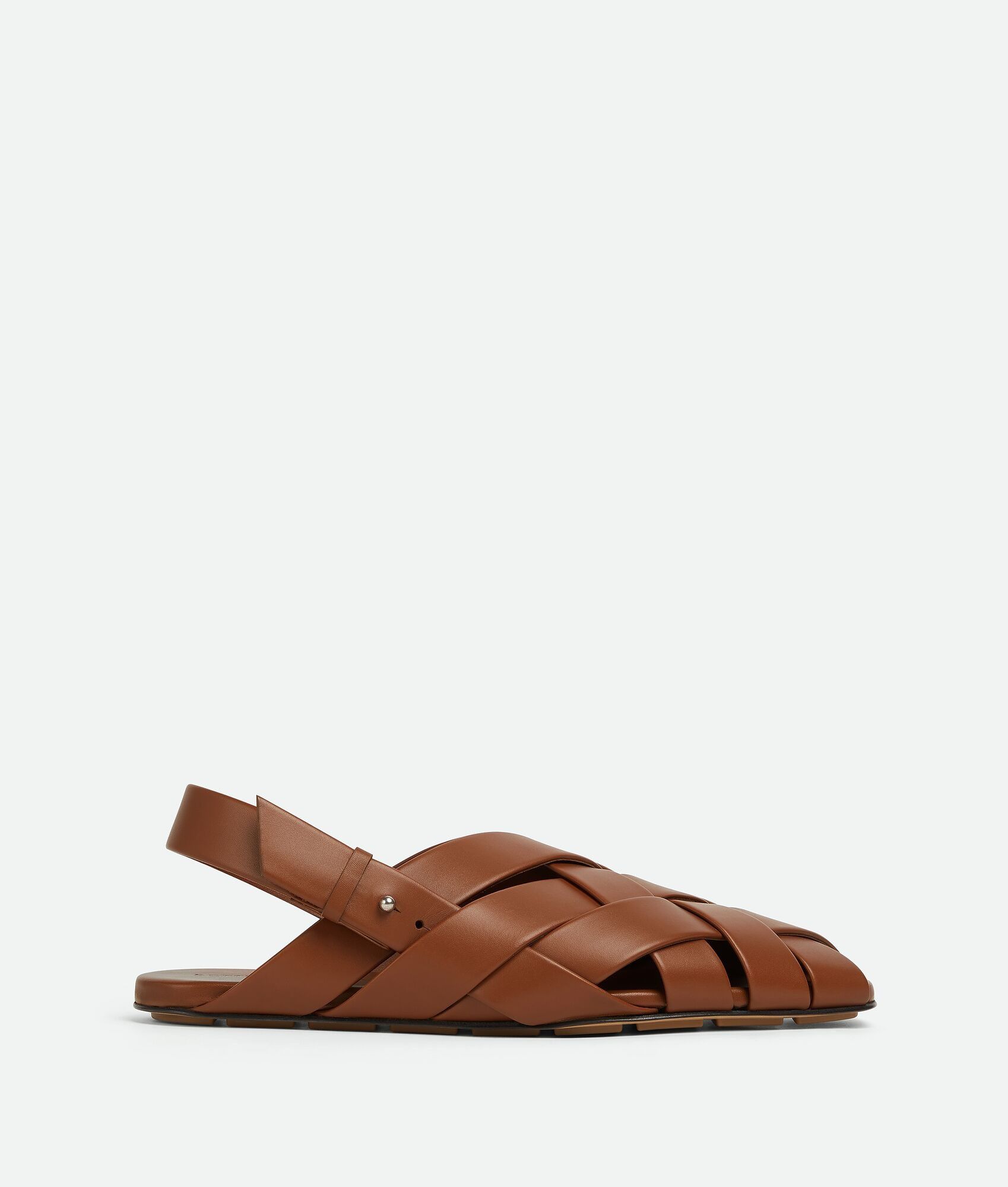 Bottega Veneta o1bcso1str0225 Alfie Slippers Sandals in Caramel Size US 12 / EU 45 - 1 Thumbnail
